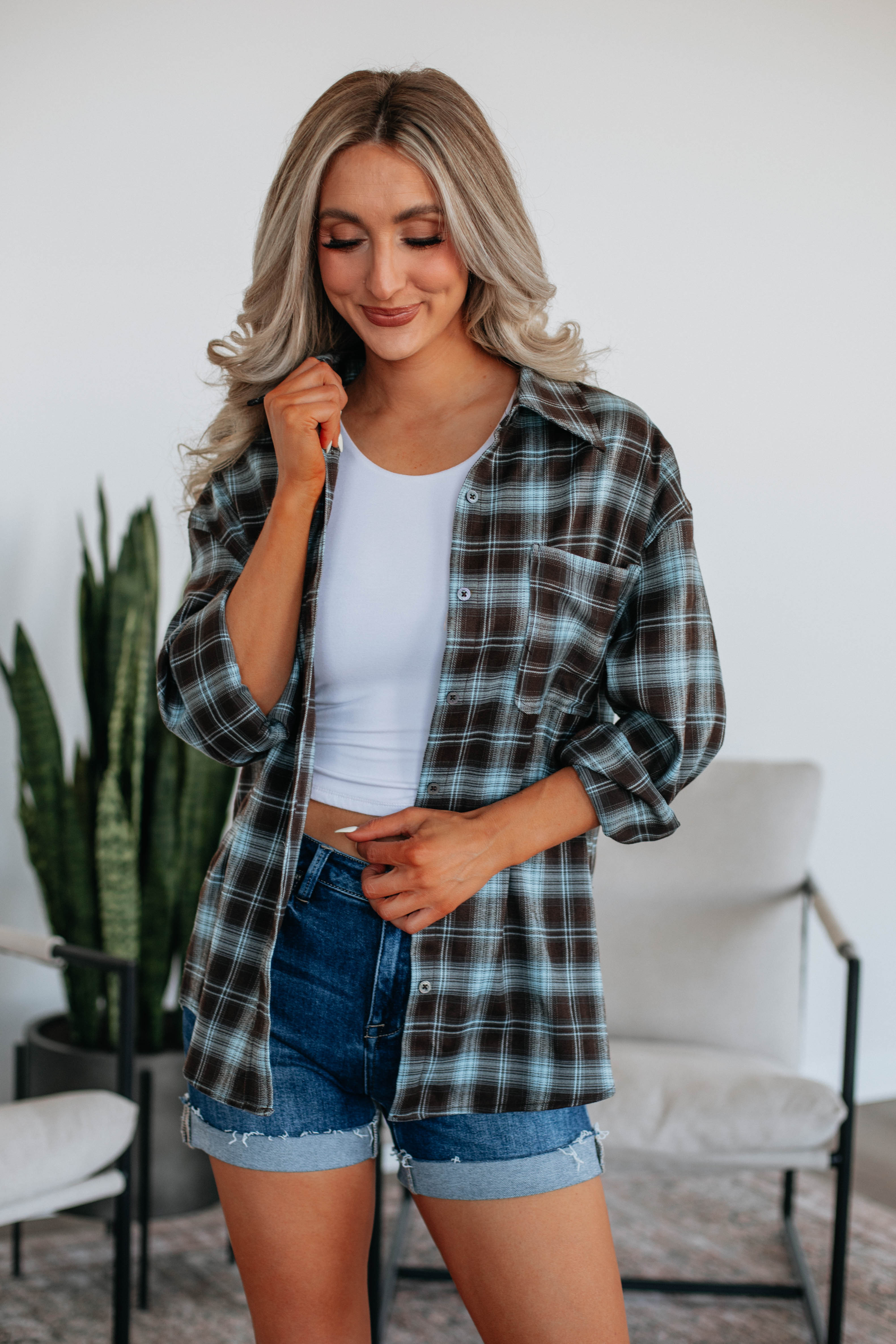 Ethan Oversized Flannel Shirt for Men - Soft Plaid Button Down Long Sleeve Shirt - Perfect for Casual Wear, Outdoor Adventures and Layering in Fall & Winter