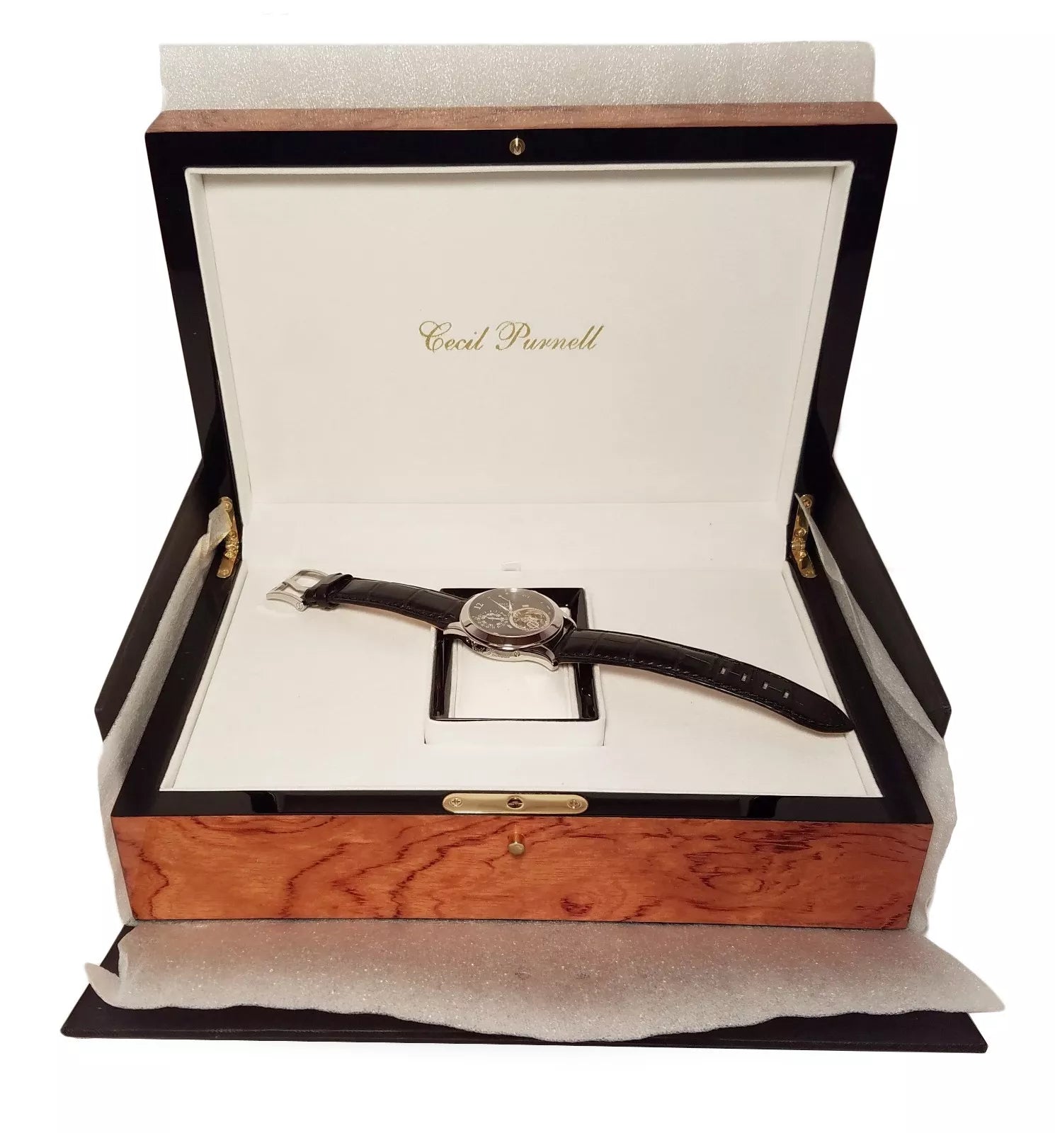 Cecil Purnell Luxury Tourbillon Watch - Stainless Steel Limited Edition Timepiece for Men | Perfect for Business Meetings, Formal Events & Watch Collectors