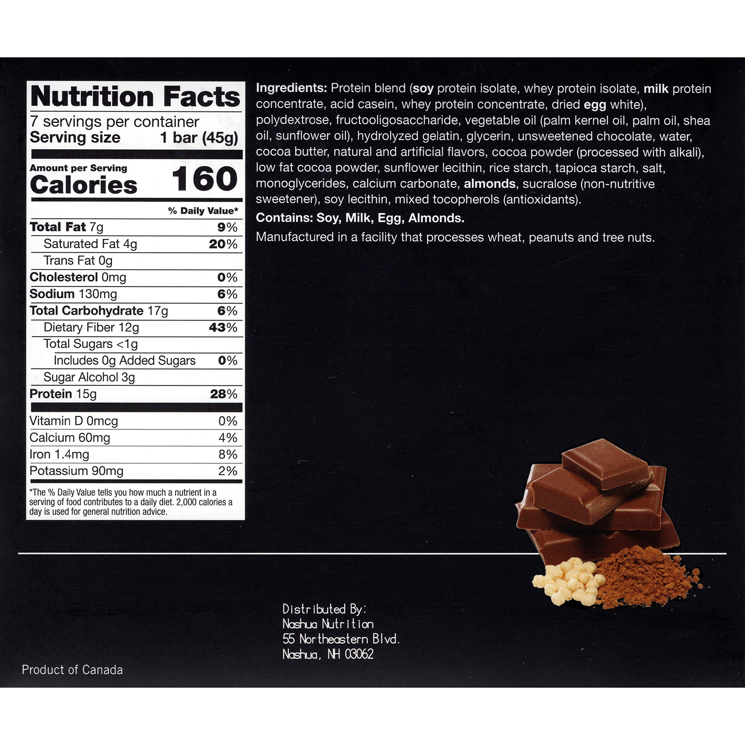 Proti-Thin Chocolate Crisp High Protein Bars - 15g Protein, Low Carb, Low Fat, Low Sugar, Gluten Free, Ideal Protein Compatible, Aspartame Free (7 Count Box) - Perfect for Weight Loss, Keto Diet & Post-Workout Recovery