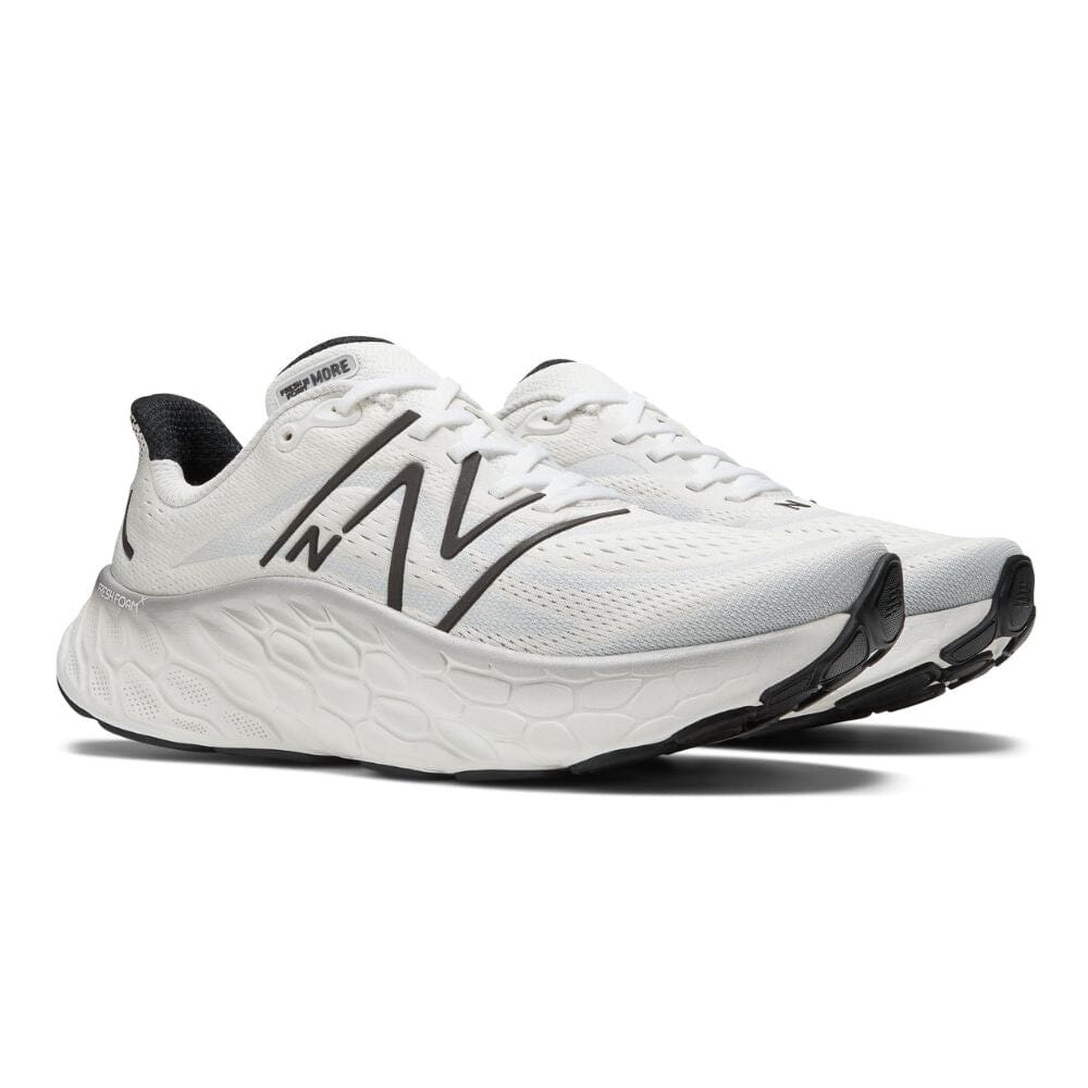 New Balance Men's Fresh Foam X More V4 Running Shoes - Lightweight Cushioned Sneakers for Jogging, Gym & Everyday Wear