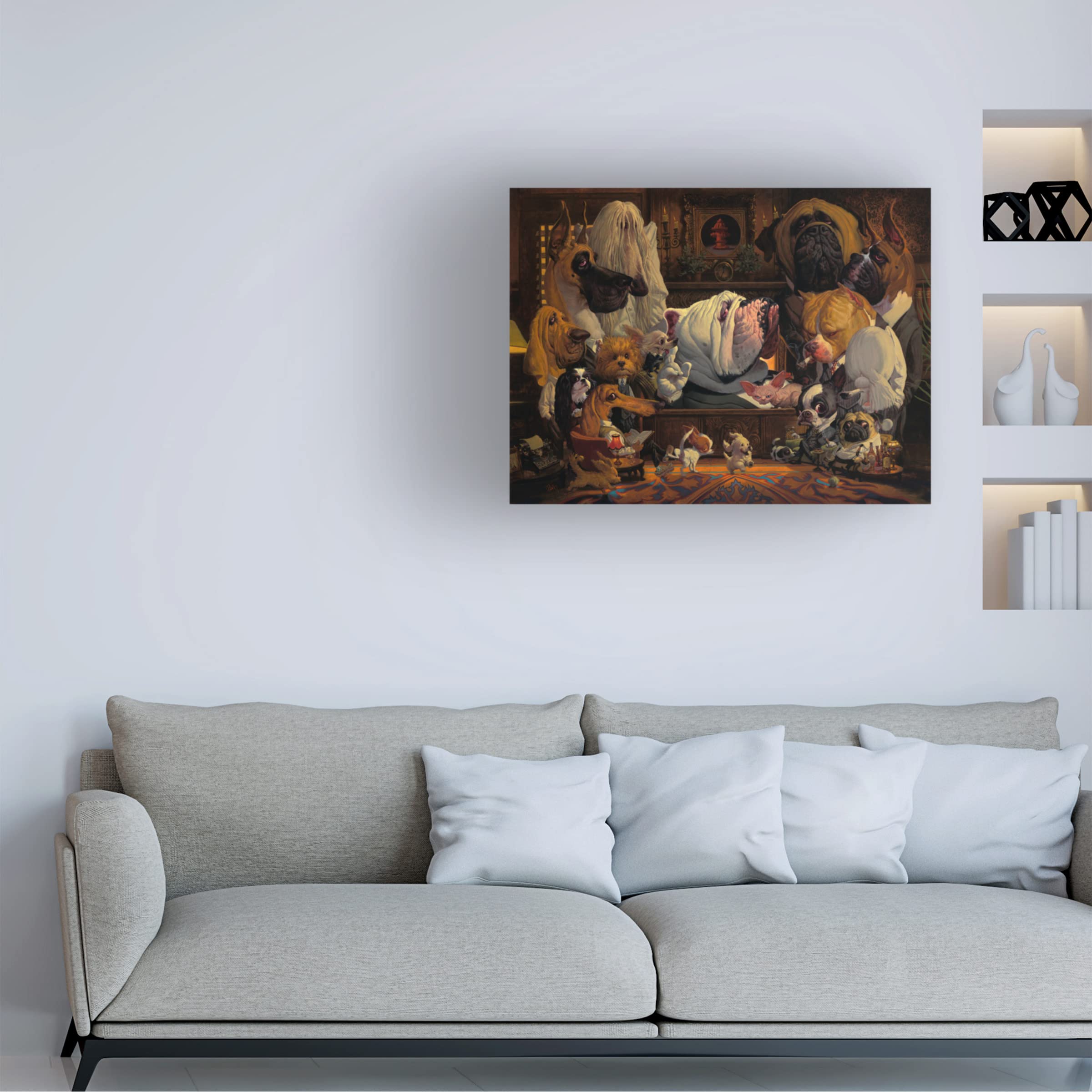 Trademark Fine Art 'DogFather' Canvas Print by Thomas Fluharty - Premium Wall Decor for Living Room, Office & Gifts