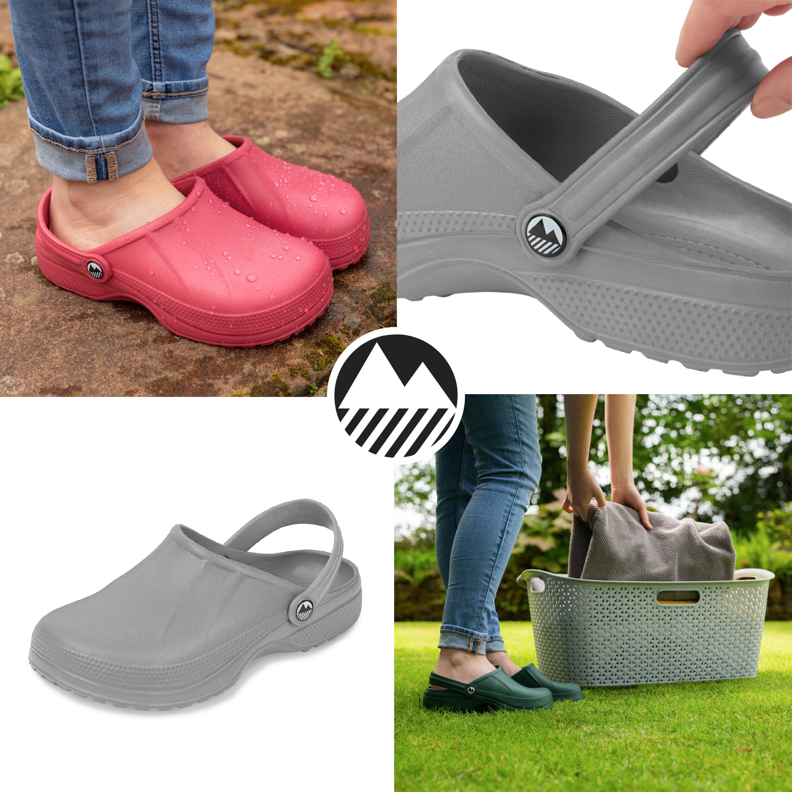 Women's Classic Allonby Garden Clogs - Wide Fit Comfortable Slip-On Shoes for Gardening, Outdoor & Indoor Use