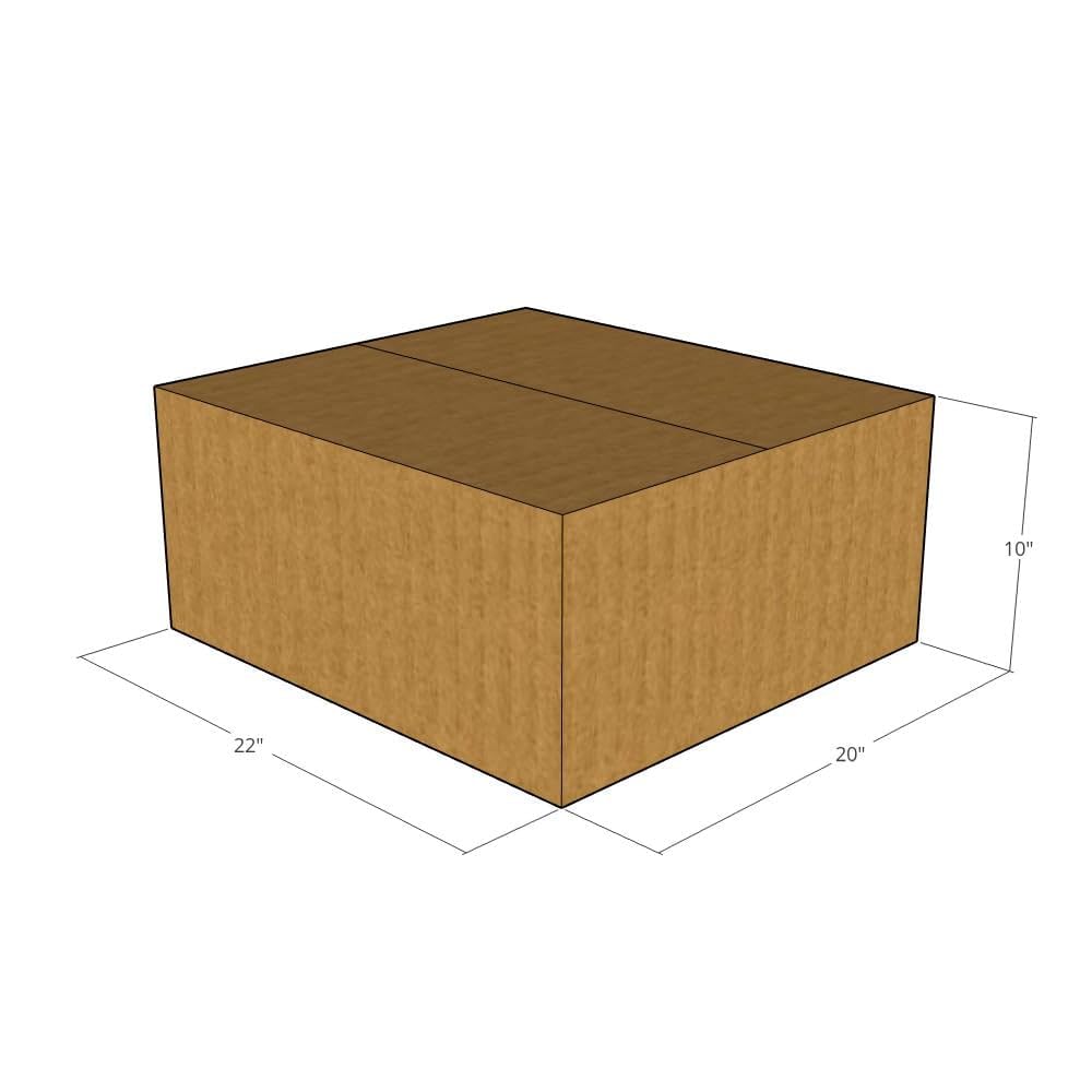 32 ECT 22x20x10 Corrugated Moving Boxes - Pack of 15 | Heavy Duty Shipping Boxes for Business, Office & Home | Perfect for Packing, Storage & Moving Supplies