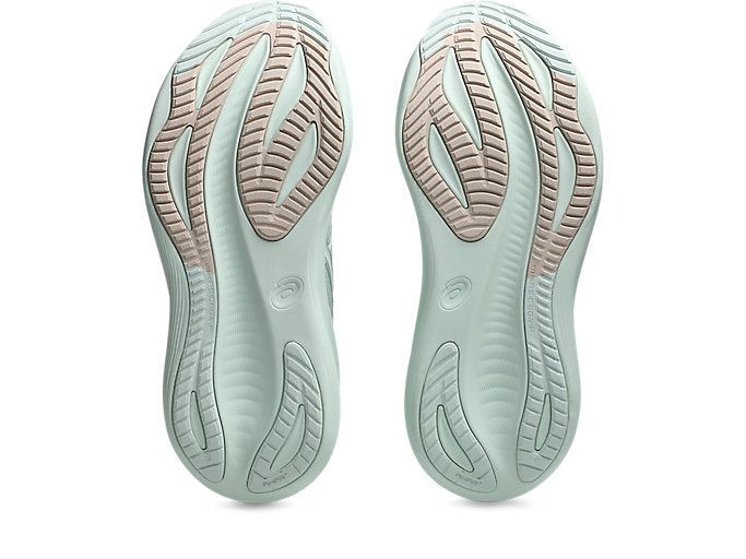 ASICS Gel-Nimbus 27 Women's Running Shoes (B Width) - Pure Aqua/White | Cushioned Road Running & Gym Workout Shoes for Women