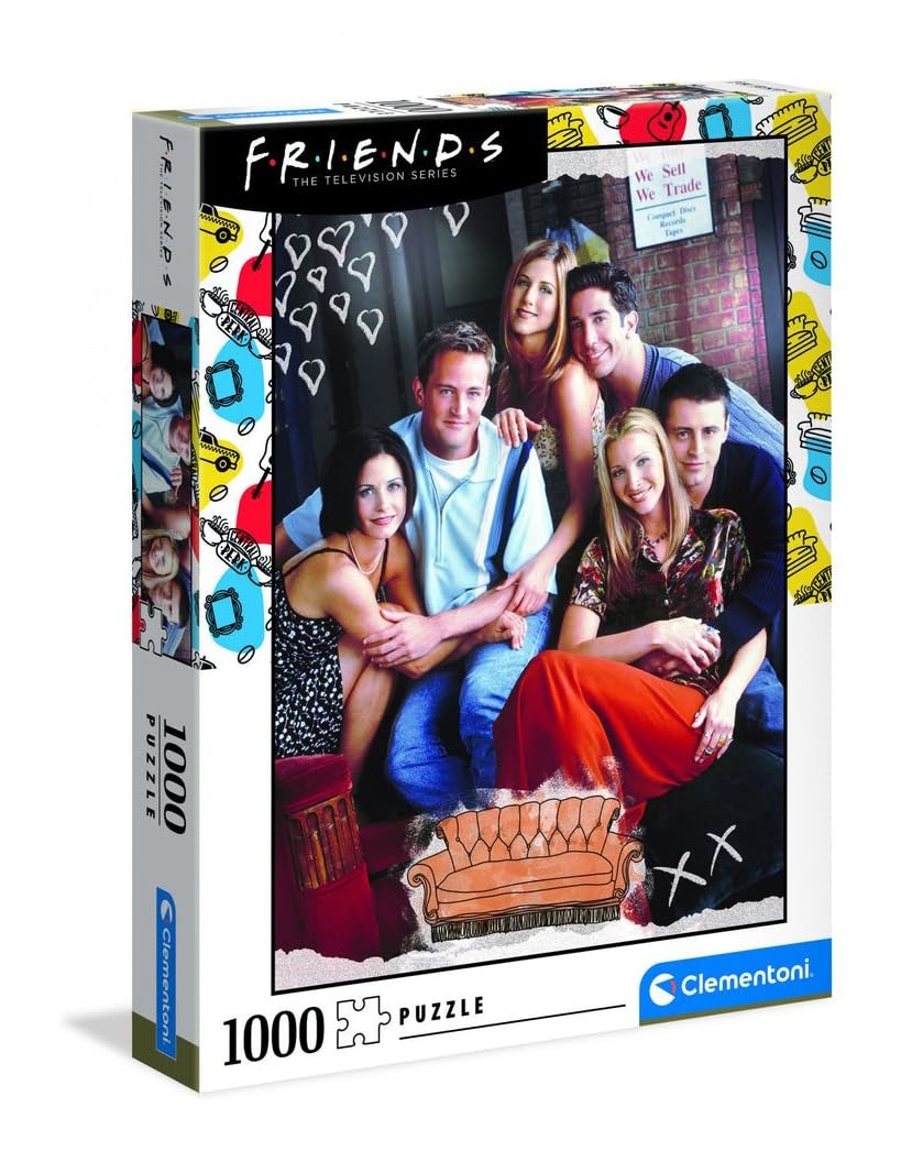 Clementoni Friends Netflix Puzzle 1000 Pieces for Adults - Officially Licensed, Made in Italy - Perfect for Relaxation, Home Decor & Gift Giving