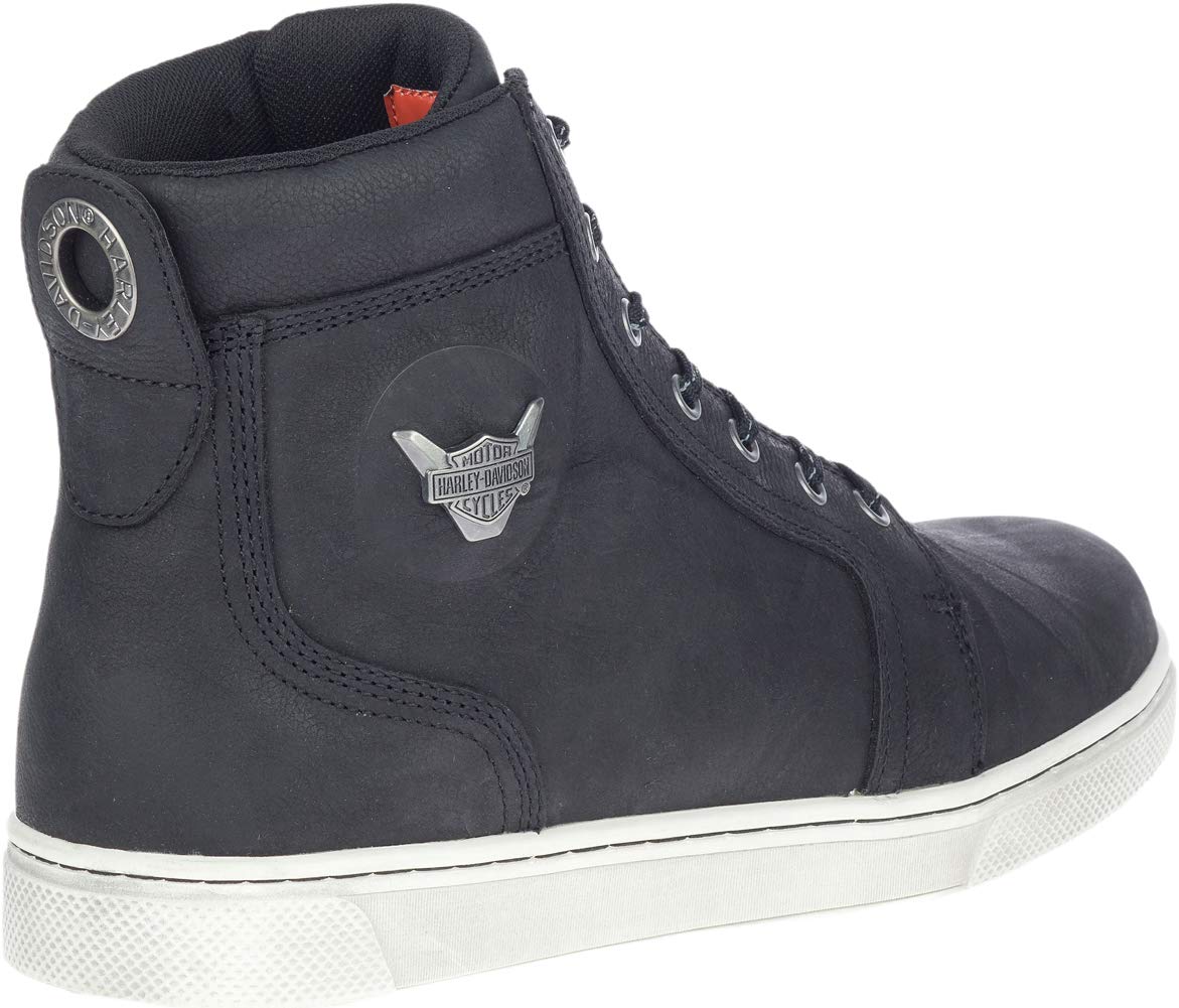 Harley-Davidson Men's Bateman 5-Inch Motorcycle Boots - Genuine Leather & Metal Accents - Comfortable Casual Sneaker Style for Riding & Everyday Wear