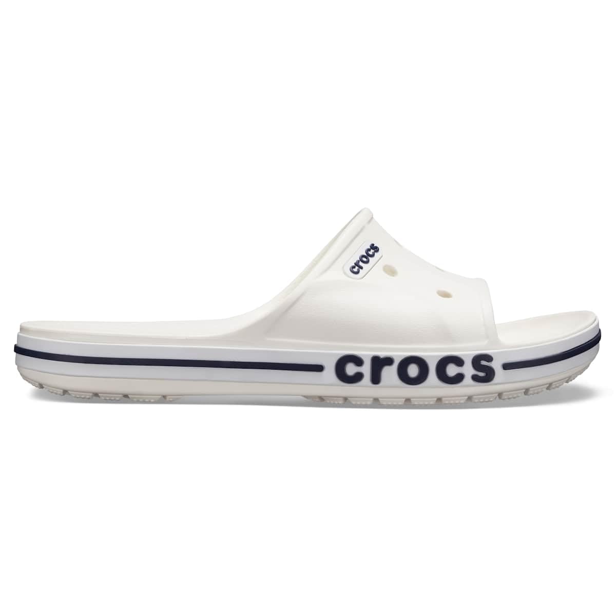 Crocs Unisex Bayaband Slide Sandals - Comfortable & Lightweight Beach Shoes for Men & Women | Perfect for Pool, Beach, and Casual Wear
