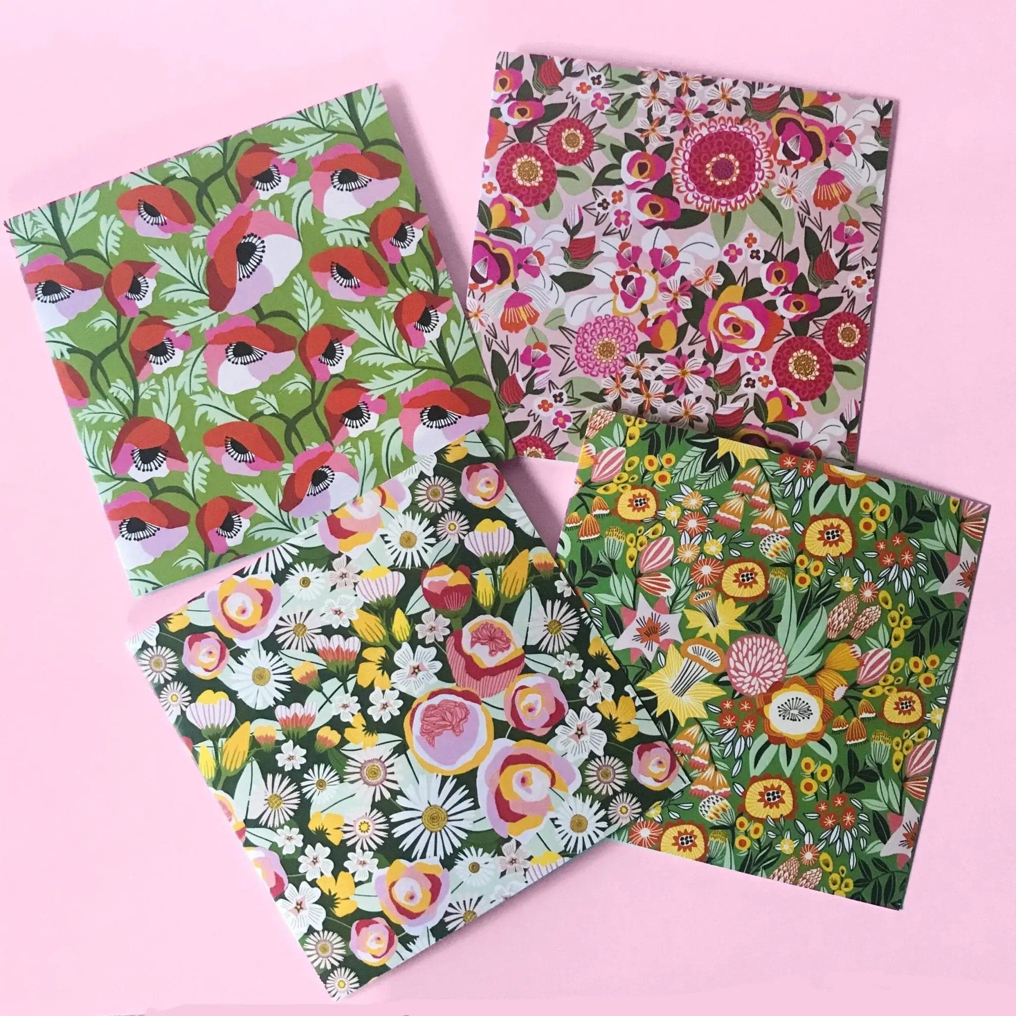 Floral Art Greeting Card Set - 12 Handmade Watercolor Flower Cards with Envelopes | Perfect for Birthdays, Anniversaries & Thank You Notes | Elegant Stationery Gift for Women & Friends