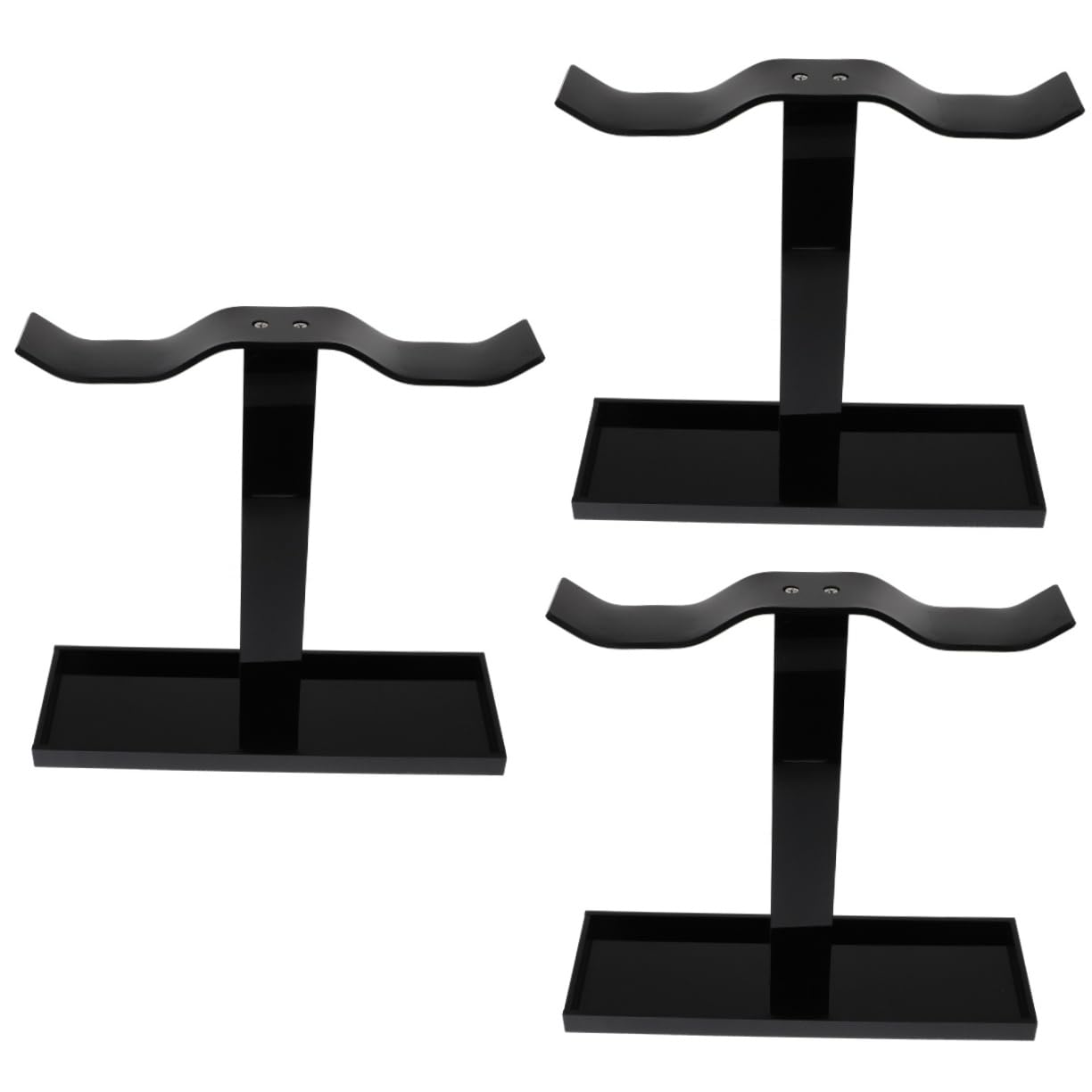 Mikikit 3-Pack Headphone Stand Holder - Wall Mount & Desk Hook Organizer for Gaming Headsets, Headphones | Perfect for Office, Home, Gaming Setup & Workspace Organization