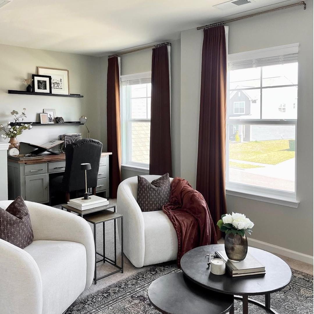 Luxury Black & Gray Velvet Blackout Curtains - Heavyweight Thermal Insulated Drapes with Soft Top Back Tab for Bedroom & Living Room | Noise Reducing & Light Blocking Window Treatments