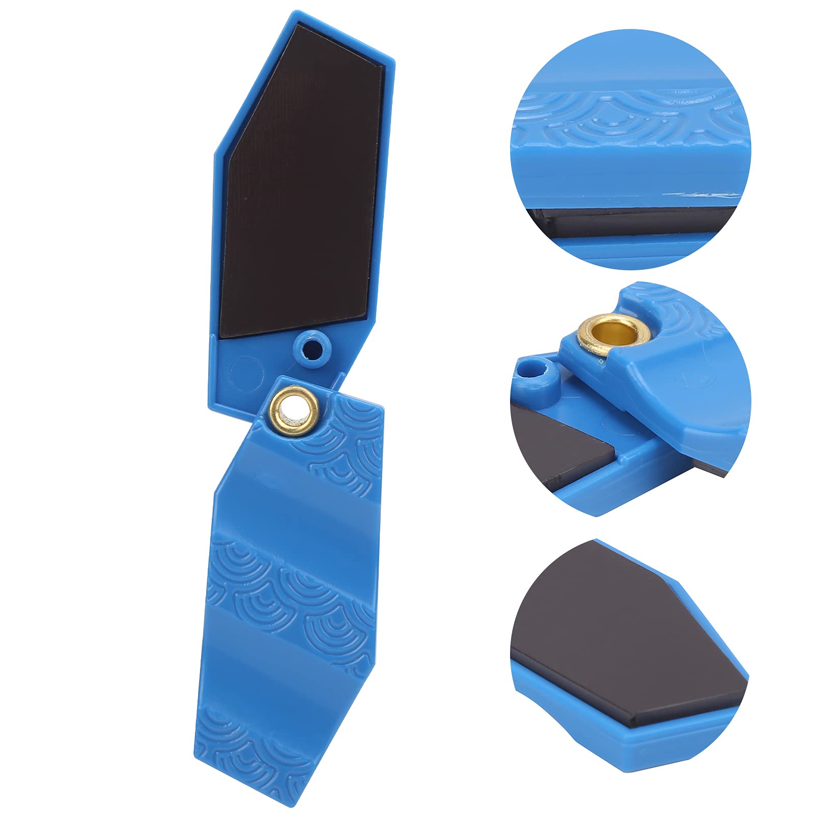 VGEBY 2-in-1 Fly Fishing Line Straightener and Cleaner - Durable Hard Plastic Leader Straightener Tool with Line Cleaning Function (Blue) - Perfect for Trout, Bass, and Salmon Fishing Accessories