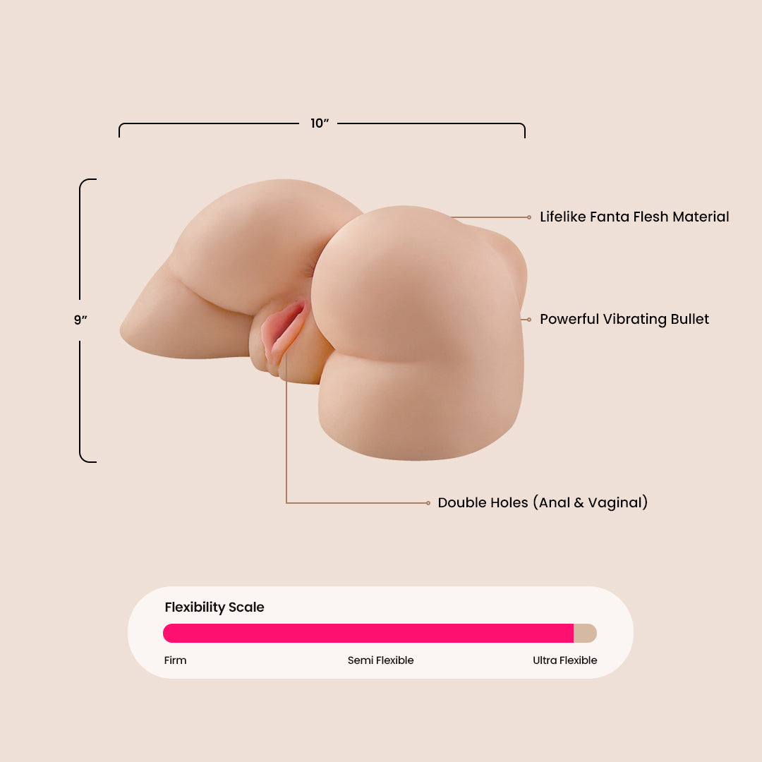 Pipedream Extreme Bad Girl Vibrating Anal Plug - Realistic Fanta Flesh Lifelike Skin Material for Enhanced Pleasure | Perfect for Solo Play & Couples Intimacy
