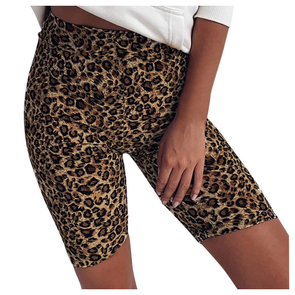 Women's Stretchy Leopard Print Yoga Pants - High Waisted Workout Leggings for Running, Gym & Fitness - Fashion Athletic Sweatpants for Women
