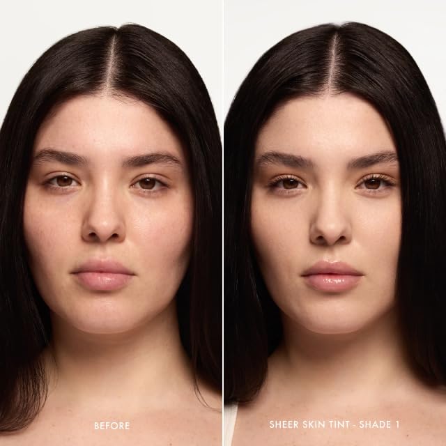 Summer Fridays Sheer Skin Tint - Lightweight Tinted Moisturizer with Hyaluronic Acid for Hydration, Evens Skin Tone with Sheer to Light Coverage - Shade 1 Fair Neutral Peach (1 Fl Oz) | Perfect for Daily Wear, Natural Makeup Looks & On-The-Go Touch Ups