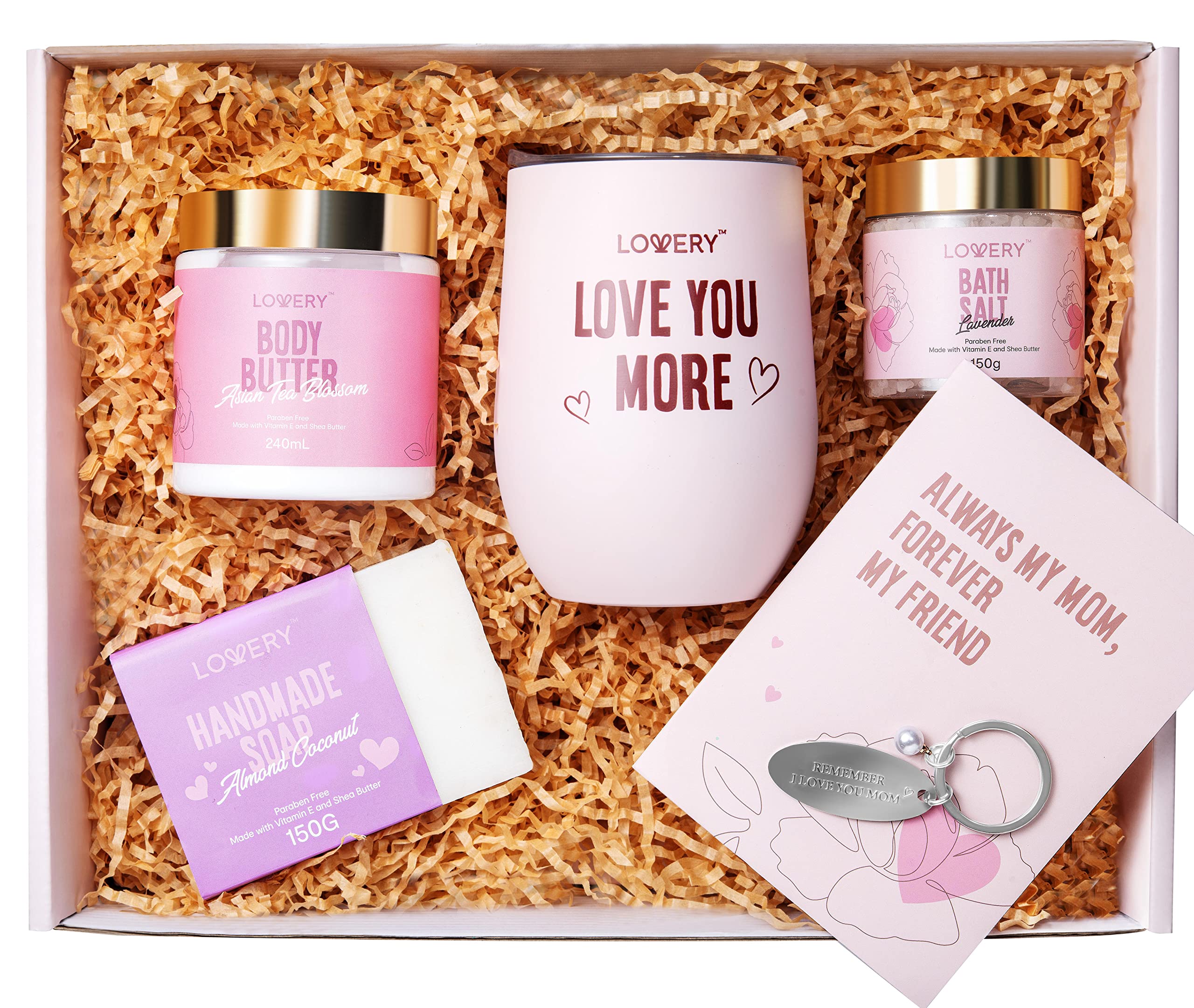 Luxury Spa Gift Set for Mom - Relaxing Birthday & Mother's Day Gifts for Women - Stress Relief Care Package with Essential Oils & Bath Salts - Perfect Present from Daughter or Son - Ideal for Self-Care, Pampering & Relaxation at Home