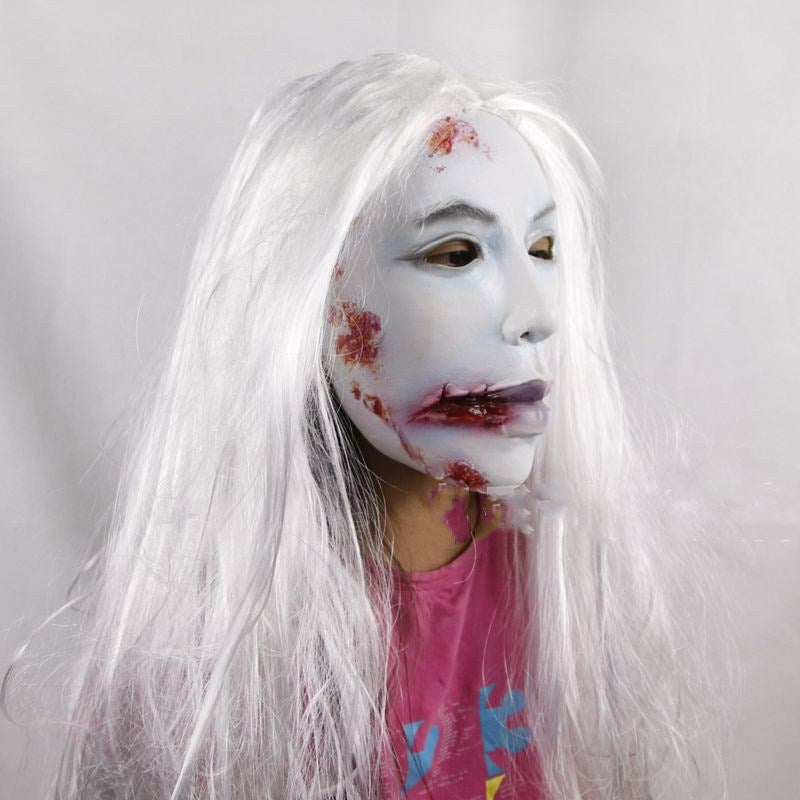 Scary Halloween Ghost Mask for Adults - Realistic & Spooky Costume Accessory for Parties & Haunted Houses