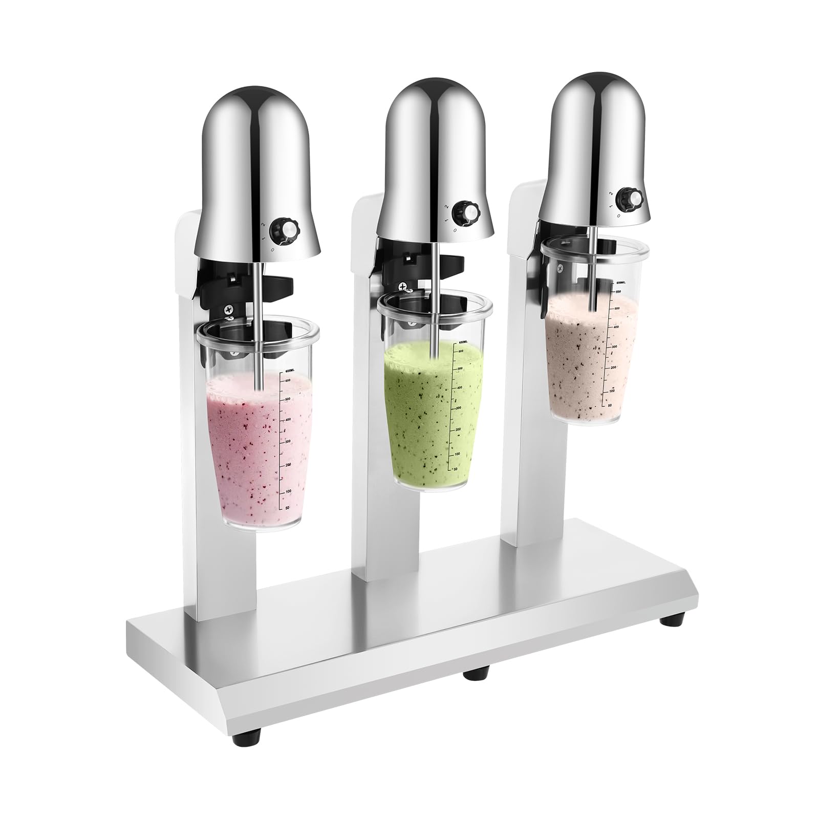 Commercial Electric Milkshake Maker - 110V 18000RPM Stainless Steel Drink Mixer with 2-Speed Control for Smoothies, Shakes & Malt Drinks - Perfect for Restaurants, Cafes & Home Bars