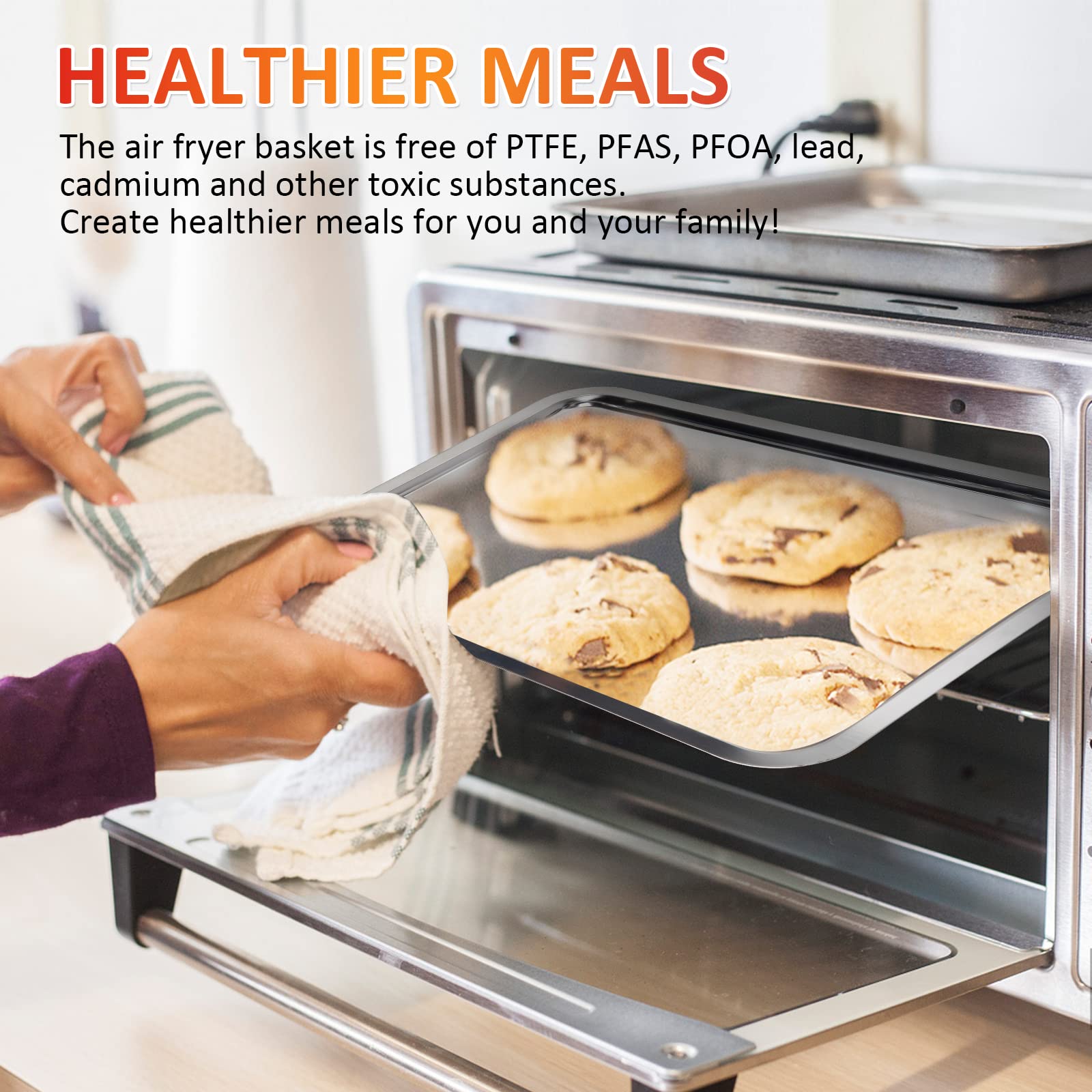 Stainless Steel Air Fryer Basket for Oven - 18.9