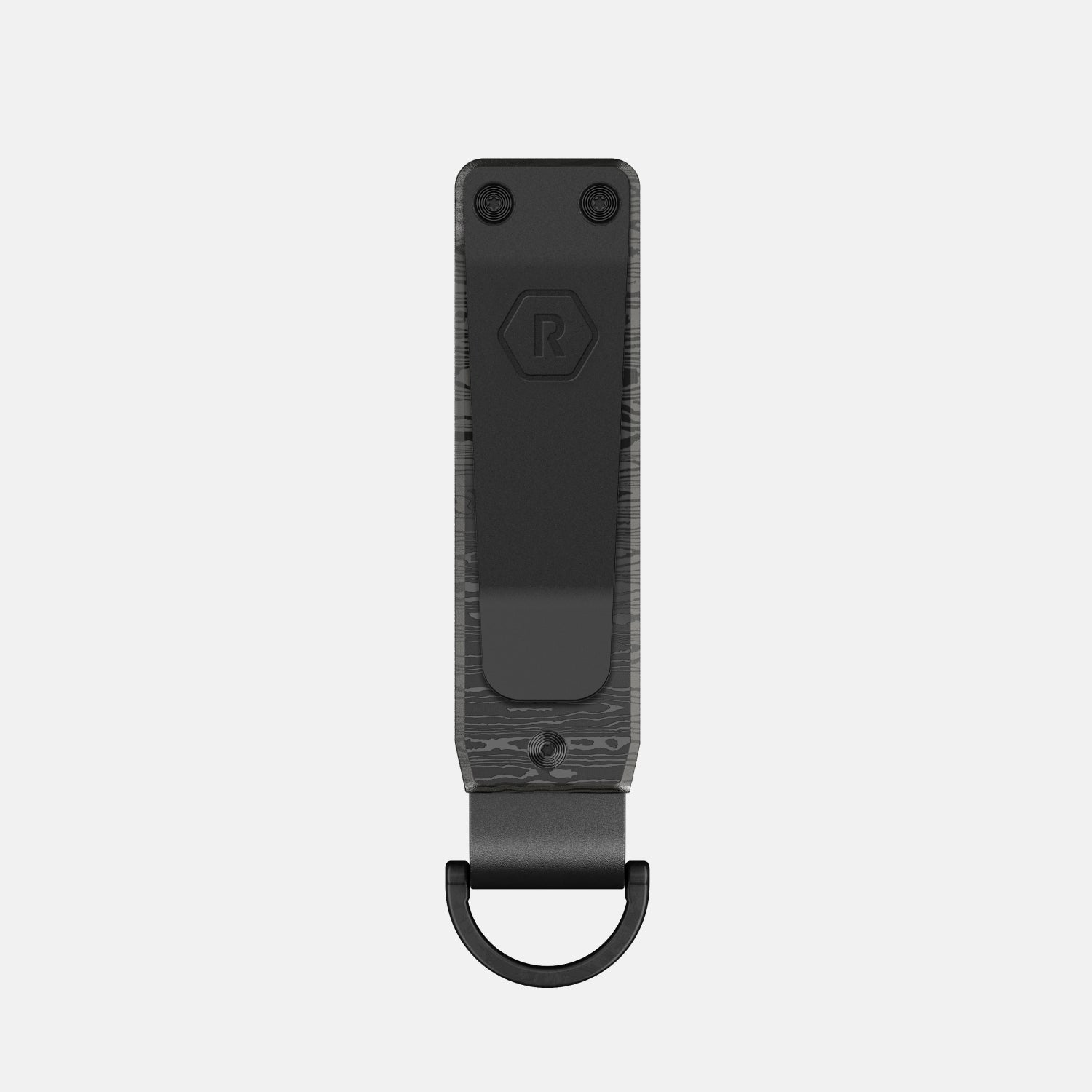 Ridge KeyCase - Premium Black Damascus Key Holder for Men & Women | Durable & Stylish Key Organizer for Everyday Carry (EDC), Travel & Outdoor Adventures