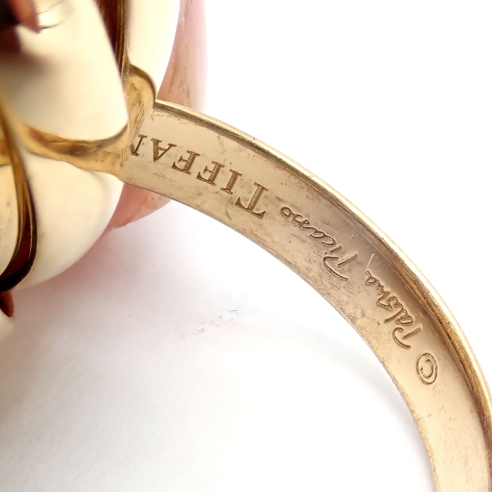 Authentic Tiffany & Co 18k Yellow Gold 9 Row Melody Calife Picasso Ring Size 5 - Luxury Jewelry for Women, Perfect for Weddings, Anniversaries & Special Occasions