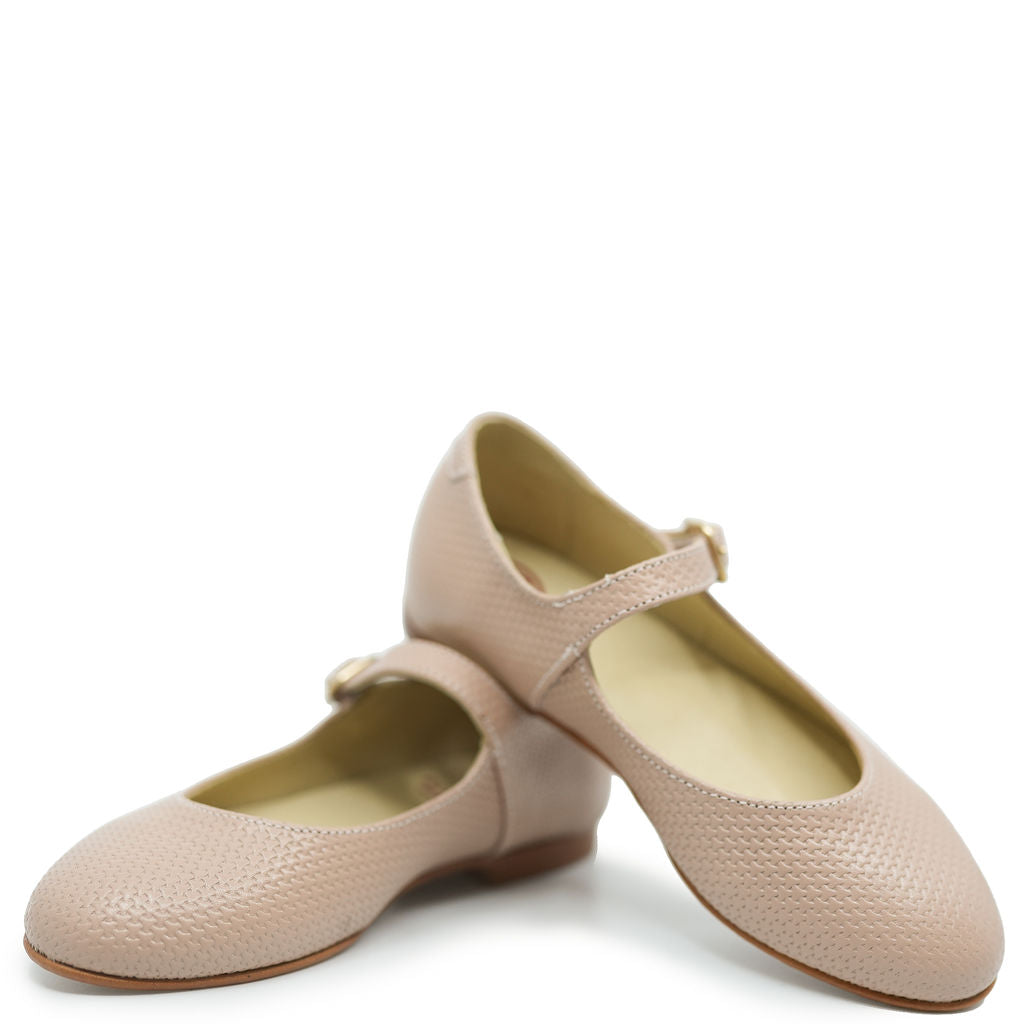 Blublonc Textured Skin Buckle Mary Jane Shoes for Women - Comfortable & Stylish Flats for Work, Office, and Casual Wear