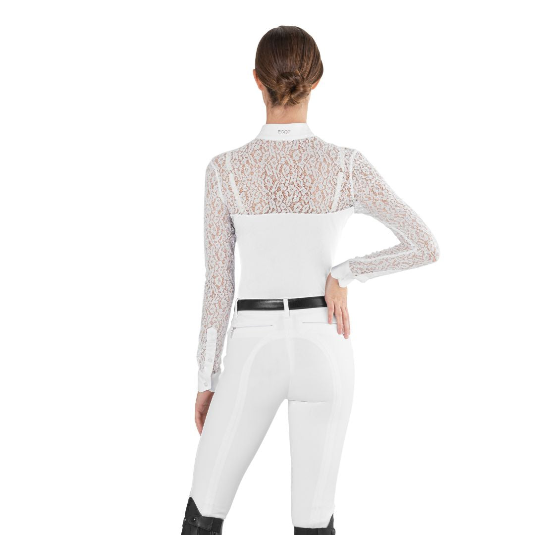 EGO 7 Florentine Lace Show Shirt - Elegant Women's Blouse for Parties, Weddings & Special Occasions | Perfect for Evening Events & Formal Gatherings