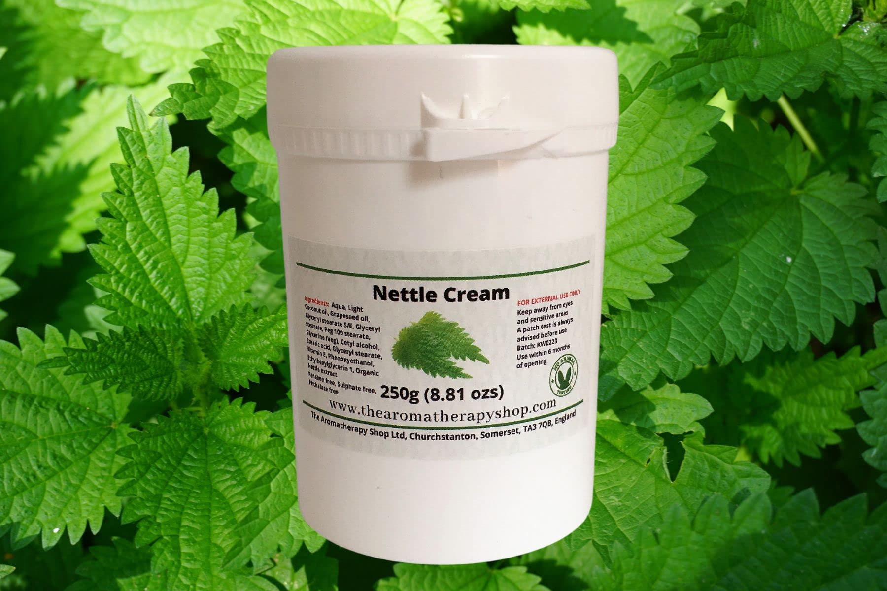 Nettle Cream (250g) - Organic & Natural Skin Relief for Eczema, Psoriasis & Dry Skin - Perfect for Daily Moisturizing & Soothing Irritated Skin