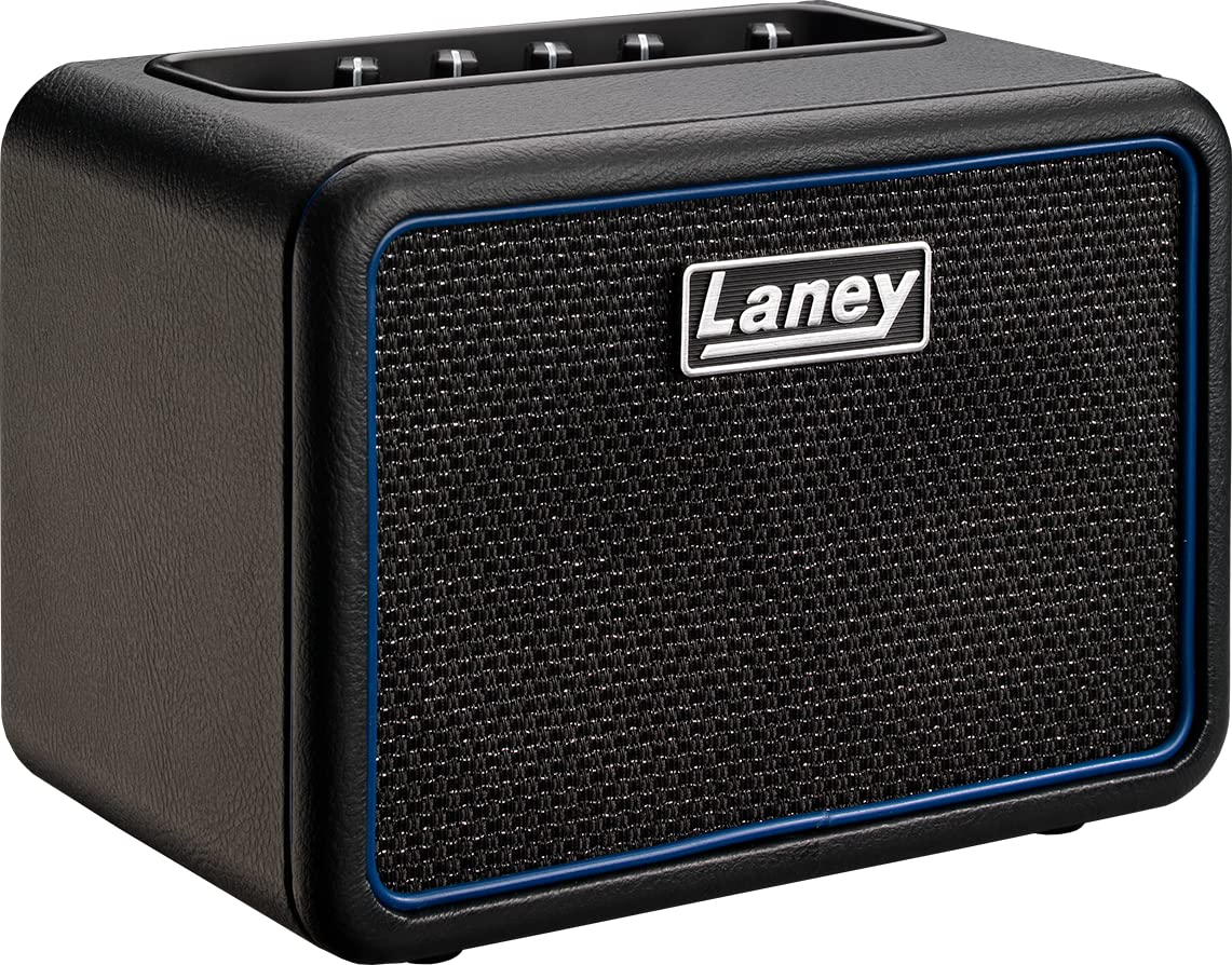 Laney Mini NX 30W Battery Powered Bass Combo Amp with Bluetooth & Smartphone Interface - Portable Rechargeable Bass Amplifier for Practice, Small Gigs & Outdoor Performances (Black)