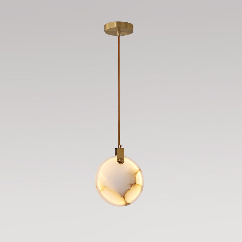 Harvest Alabaster Pendant Lamp - Modern Farmhouse Ceiling Light Fixture for Kitchen, Dining Room & Bedroom Lighting