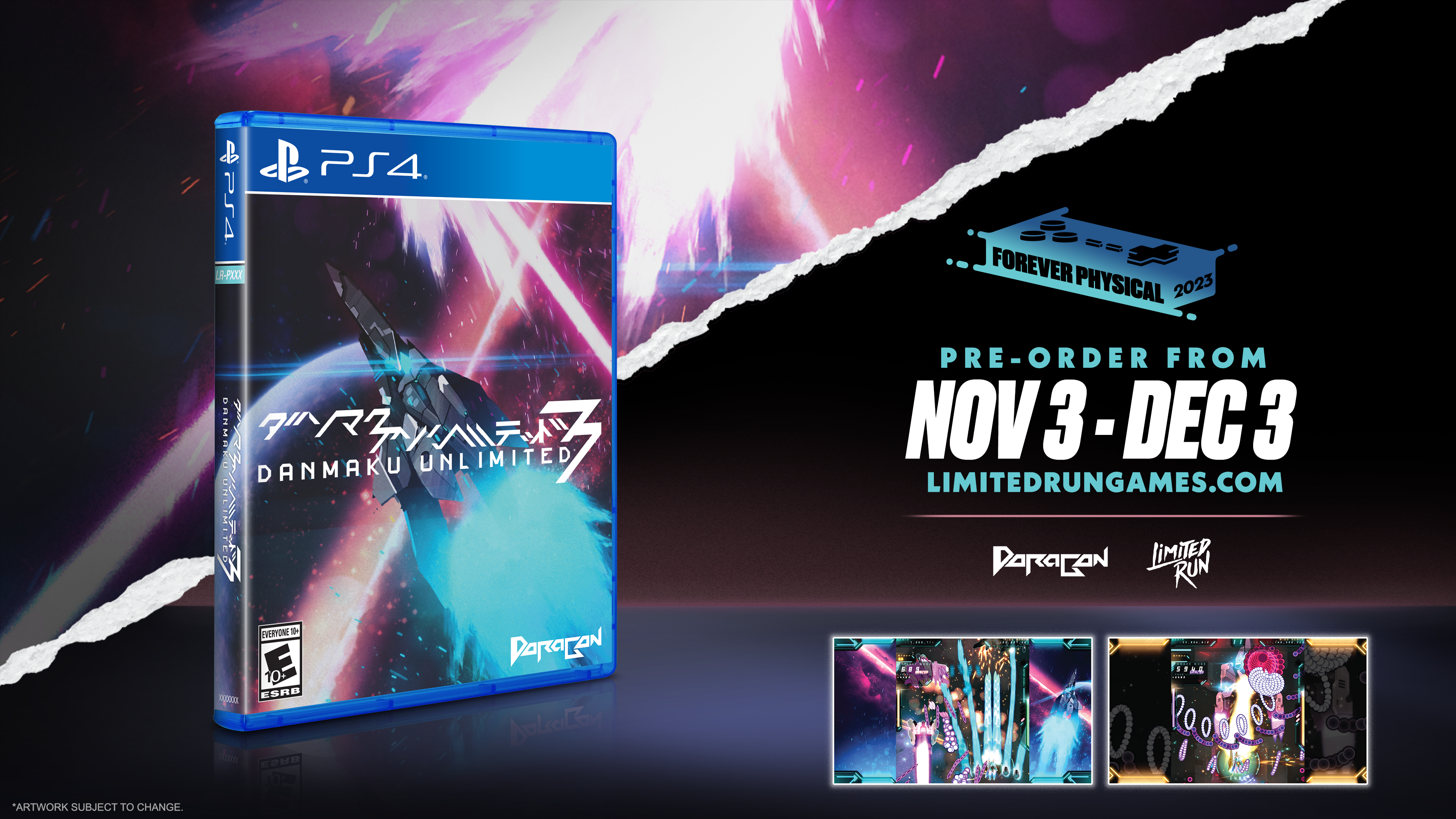 Danmaku Unlimited 3 PS4 Game - Limited Edition #528 - Bullet Hell Shooter for PlayStation 4 - Perfect for Arcade Fans and Hardcore Gamers