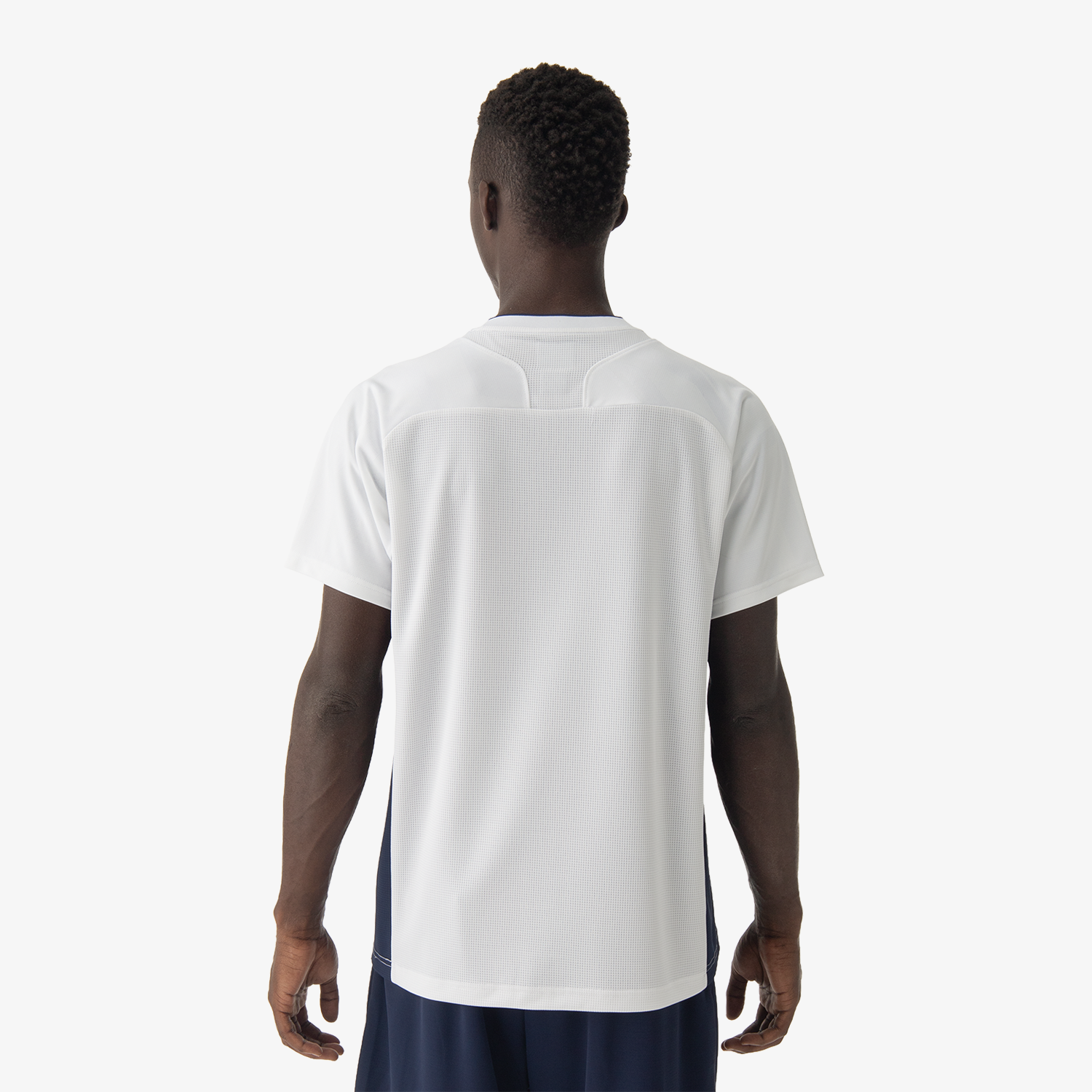 Yonex Men's Crew Neck Performance Tennis Shirt 10632 - Moisture Wicking, Breathable White Tee for Tennis, Golf & Casual Wear