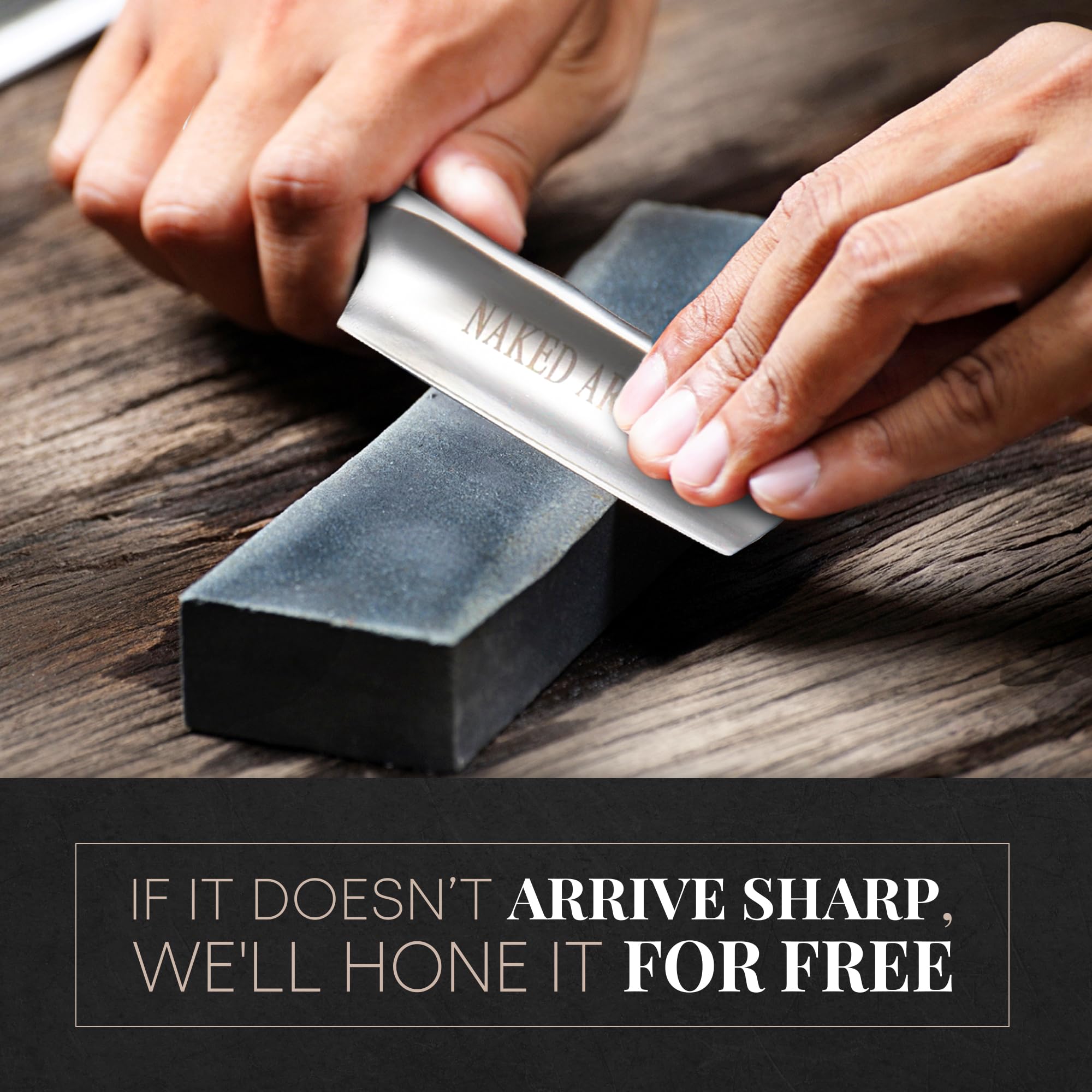 Premium Griflet Straight Razor - Japanese Stainless Steel Shaving Razor with Sandalwood Handle for Men | Barber Approved Close Shave | Includes Leather Case | Perfect for Professional Barbers, Home Grooming & Luxury Gifts for Men