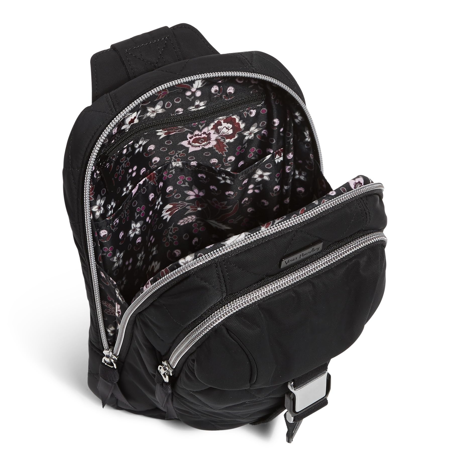 Vera Bradley Women's Performance Twill Utility Sling Backpack - Lightweight Travel Backpack for Work, Gym & Outdoor Adventures - Perfect for Commuting, Hiking and Daily Use