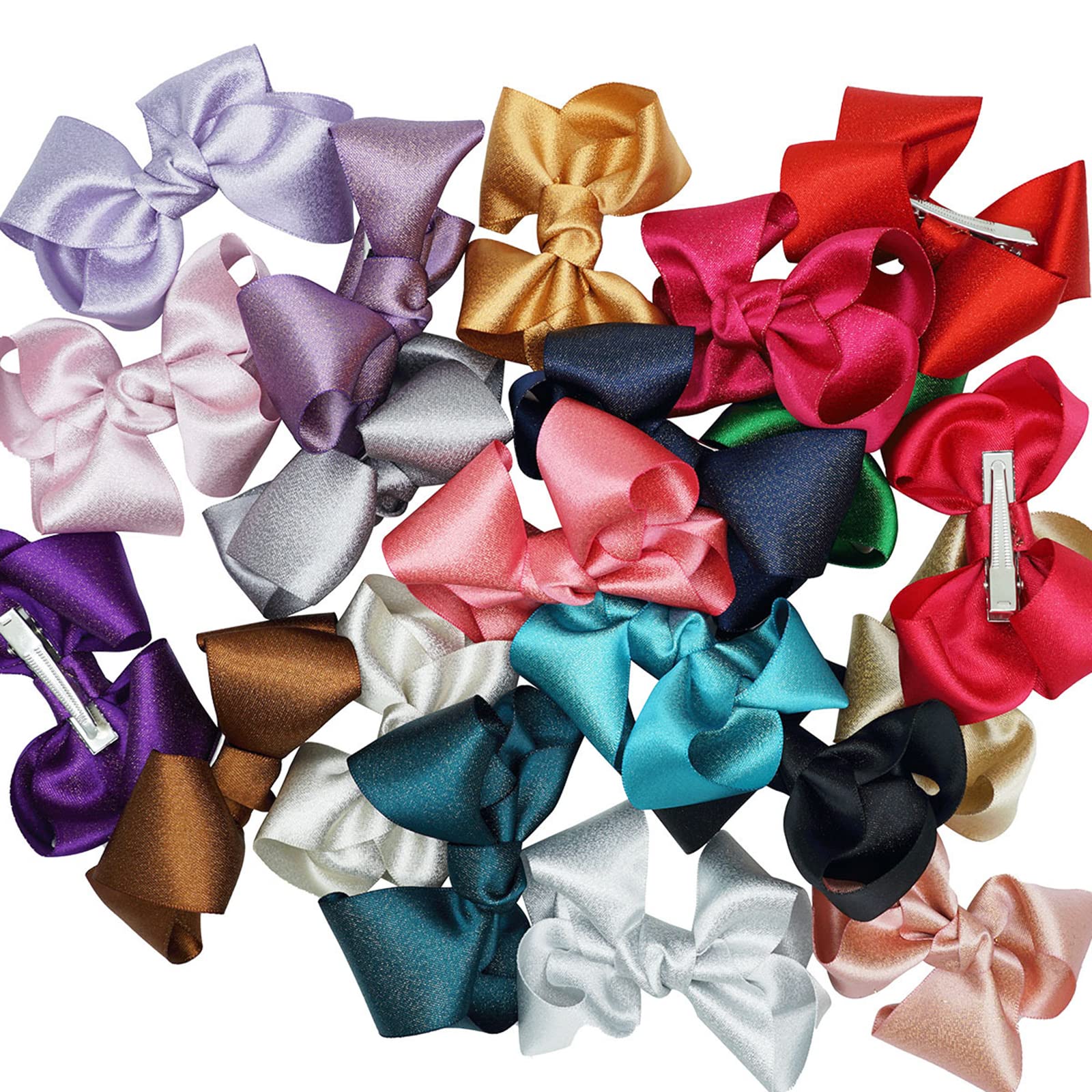 3 Inch Baby Girl Hair Bows Clips - 2 Pack Deep Brown Hair Accessories for Toddlers, Kids & Teens - Perfect for Parties, School & Daily Wear