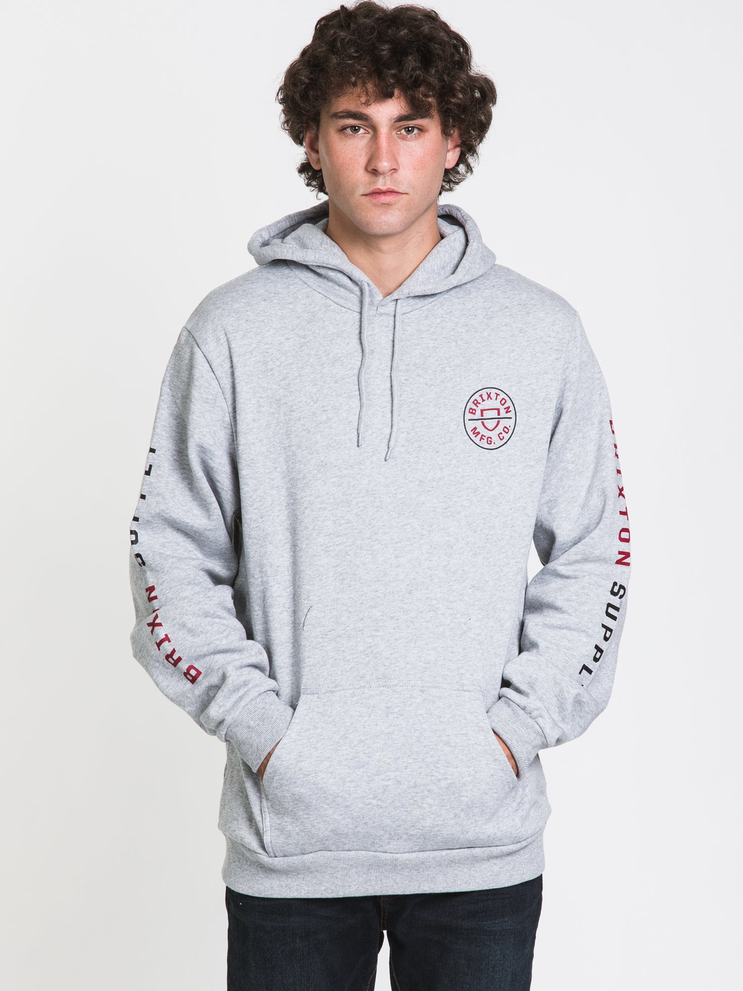 Brixton Crest Hoodie for Men & Women | Premium Cotton Pullover Sweatshirt | Streetwear Fashion | Perfect for Casual Wear, Gym & Outdoor Activities