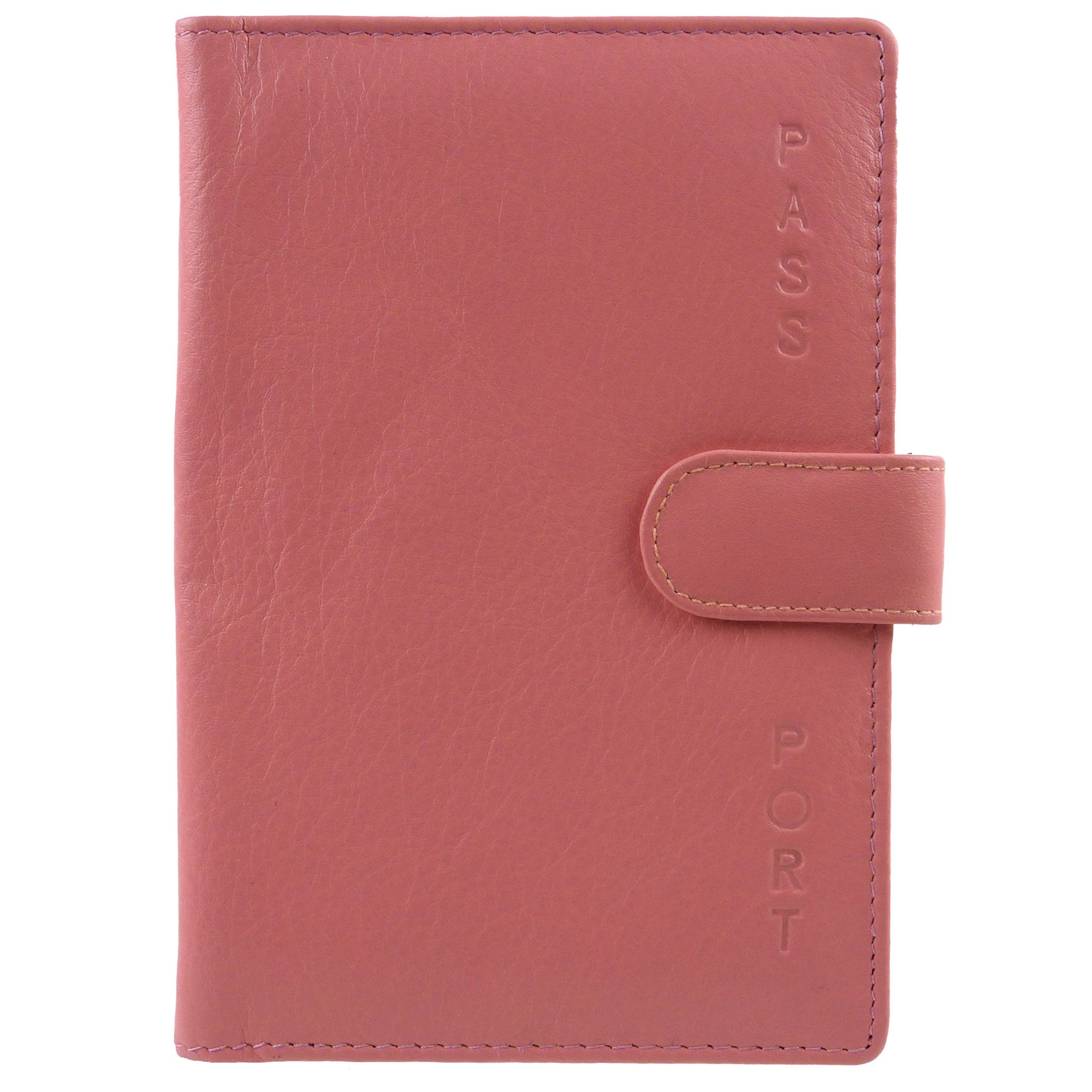 Women's Genuine Leather Passport Holder - RFID Blocking Travel Wallet Organizer for Documents & Credit Cards - Perfect for International Travel & Business Trips