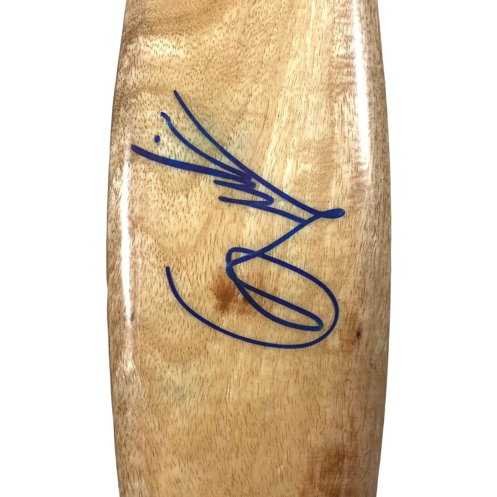 Gabriel Medina Autographed Mini Wooden Surfboard with Stand - Hand Signed Collectible with JSA COA - Perfect for Surf Fans, Home Decor & Sports Memorabilia Display