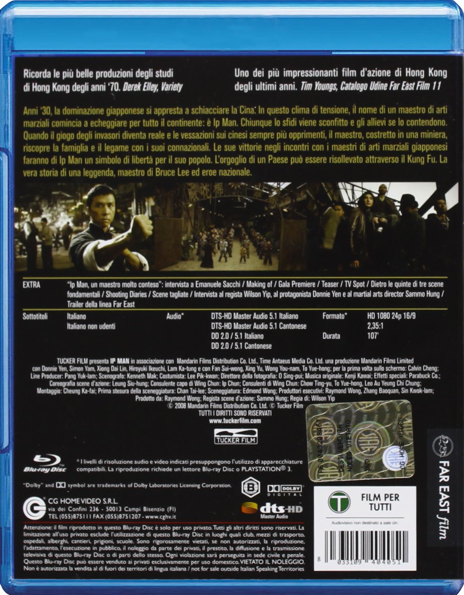 Ip Man [Italian Edition] - Action Movie DVD - Martial Arts Film for Movie Nights & Kung Fu Fans