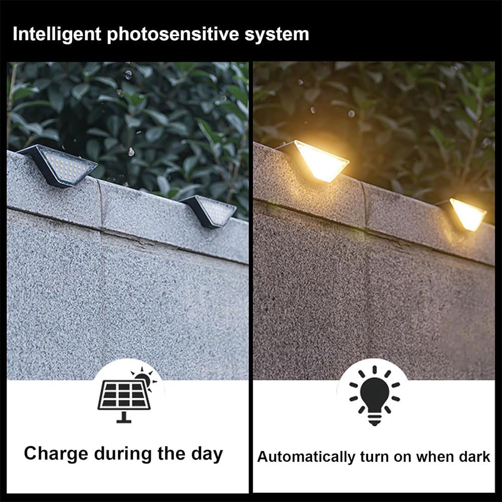 Solar Step Lights - 6pcs Waterproof LED for Outdoor Stairs & Pathways