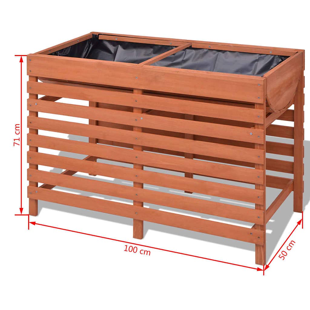 Raised Cedar Wood Garden Bed Planter Box - 39.3