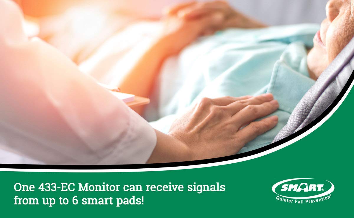 Wireless Bed Alarm with Sensor Pad for Elderly & Patients - Fall Prevention & Safety Alert System for Home Care, Hospitals, and Nursing Homes