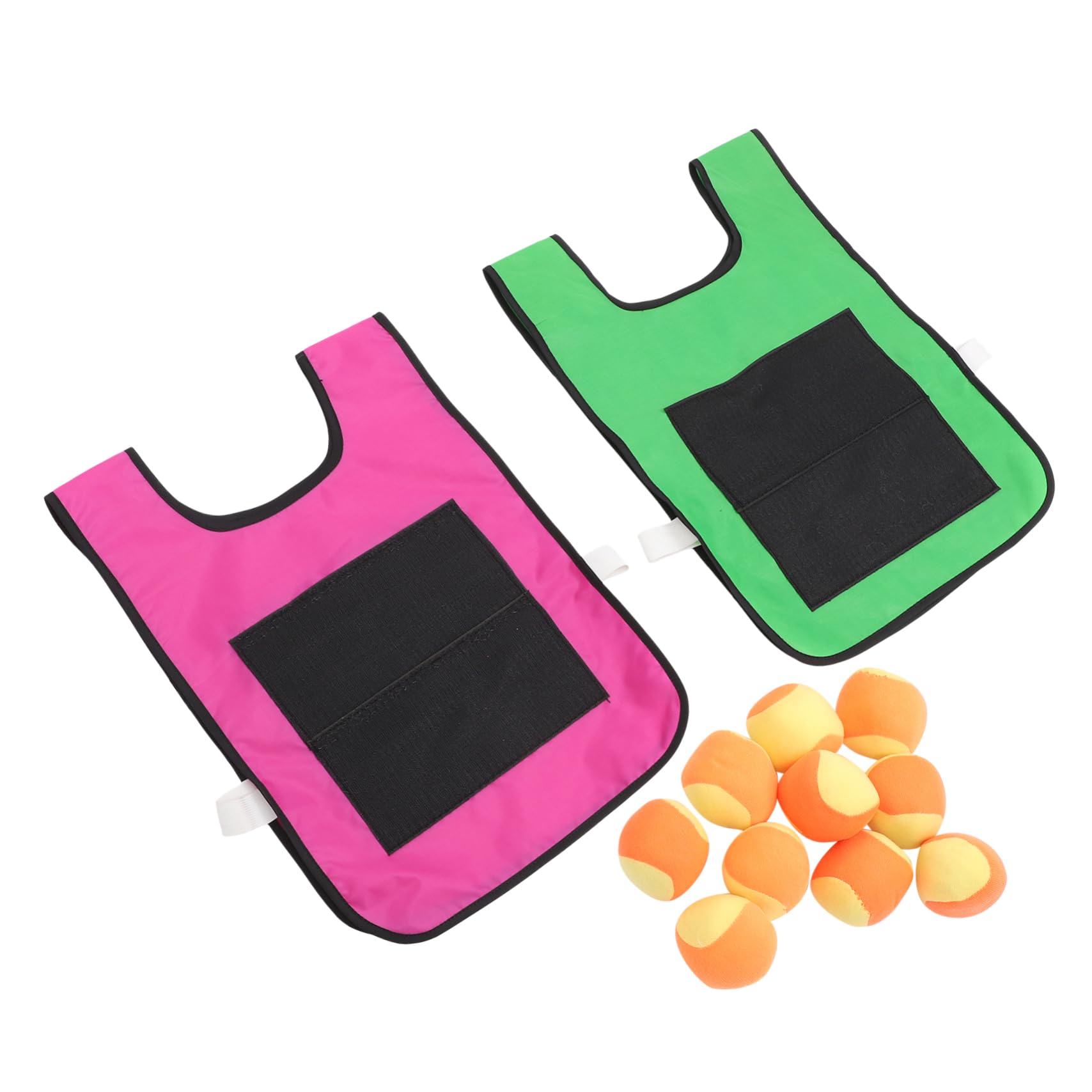 Vaguelly Outdoor Sticky Ball Vest Set for Kids - Fun Dodgeball Game with Zapper Racket, Educational Sports Toy for Indoor & Outdoor Play - Perfect for Backyard, Park, and Gym Activities