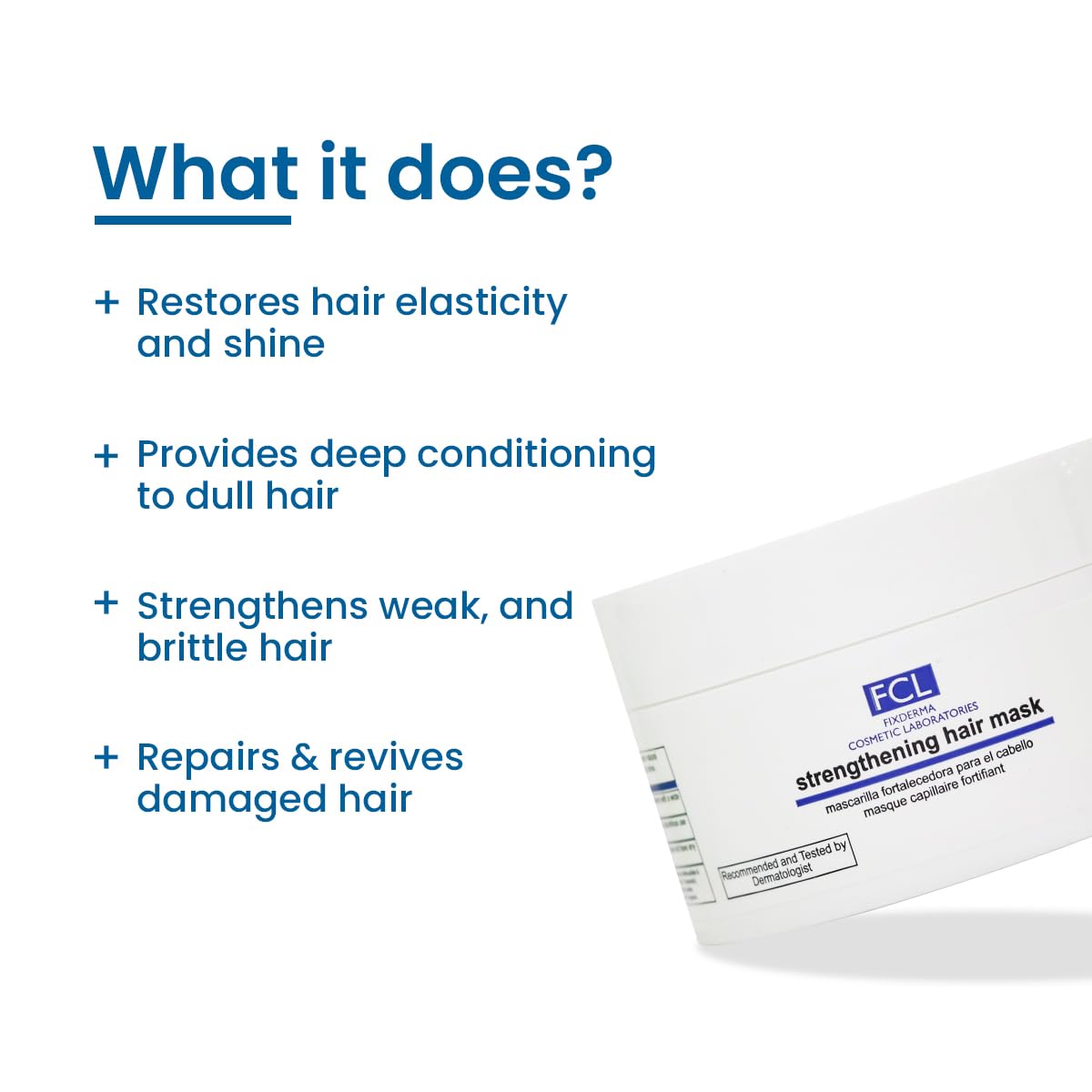 FIXDERMA Shea Butter Hair Mask for Dry & Frizzy Hair - Deep Conditioning Treatment for Smoothing, Hair Fall Control - Unisex 100g - Perfect for Damaged Hair Repair & Salon-Like Results at Home