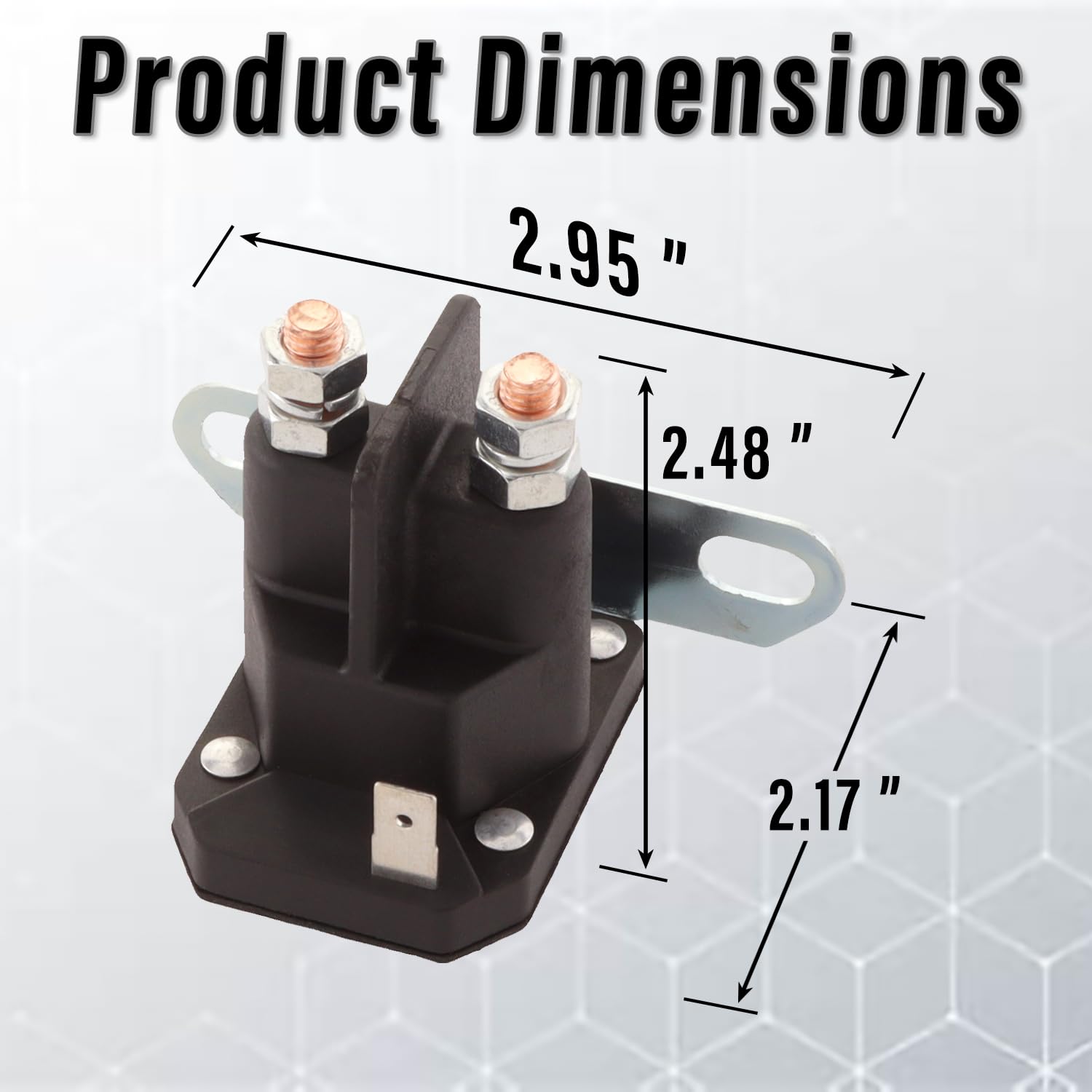 Lawn Mower Solenoid Relay Switch - Compatible with Husqvarna, MTD, Cub Cadet, Snapper & Toro (Models 925-1426, 725-1426, 925-1426A, 725-1426A, 725-0771, 925-0771, 18817, 75671, 112-0309) - Perfect for Lawn Tractor & Riding Mower Starter Repairs