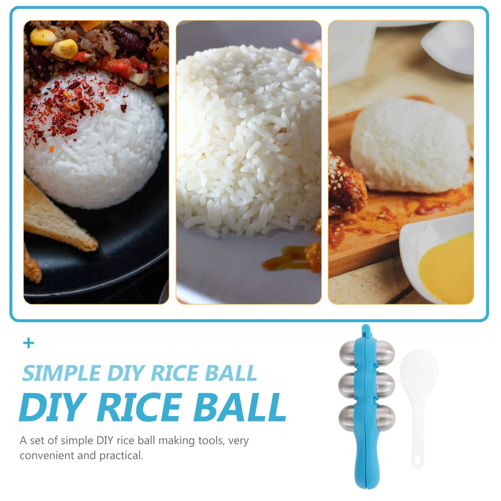 Premium Rice Ball Mold & Sushi Maker Kit - DIY Onigiri & Sushi Roller Shaper Tool for Home & Restaurant Use - Perfect for Bento Boxes, Parties & Japanese Cuisine