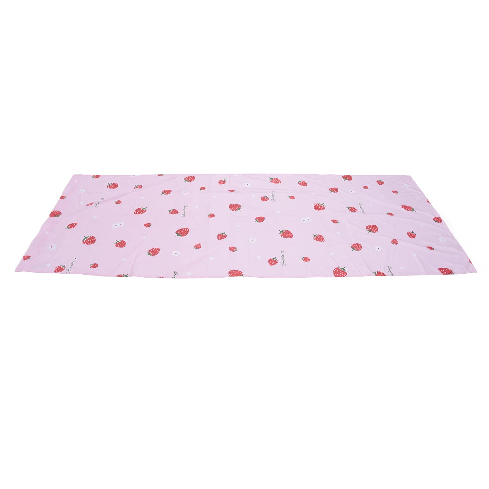 Strawberry Print Window Curtains - Pink Light Filtering Drapes with Cute Strawberry Pattern for Living Room, Bedroom & Dining Room - Perfect for Home Decor & Sun Protection