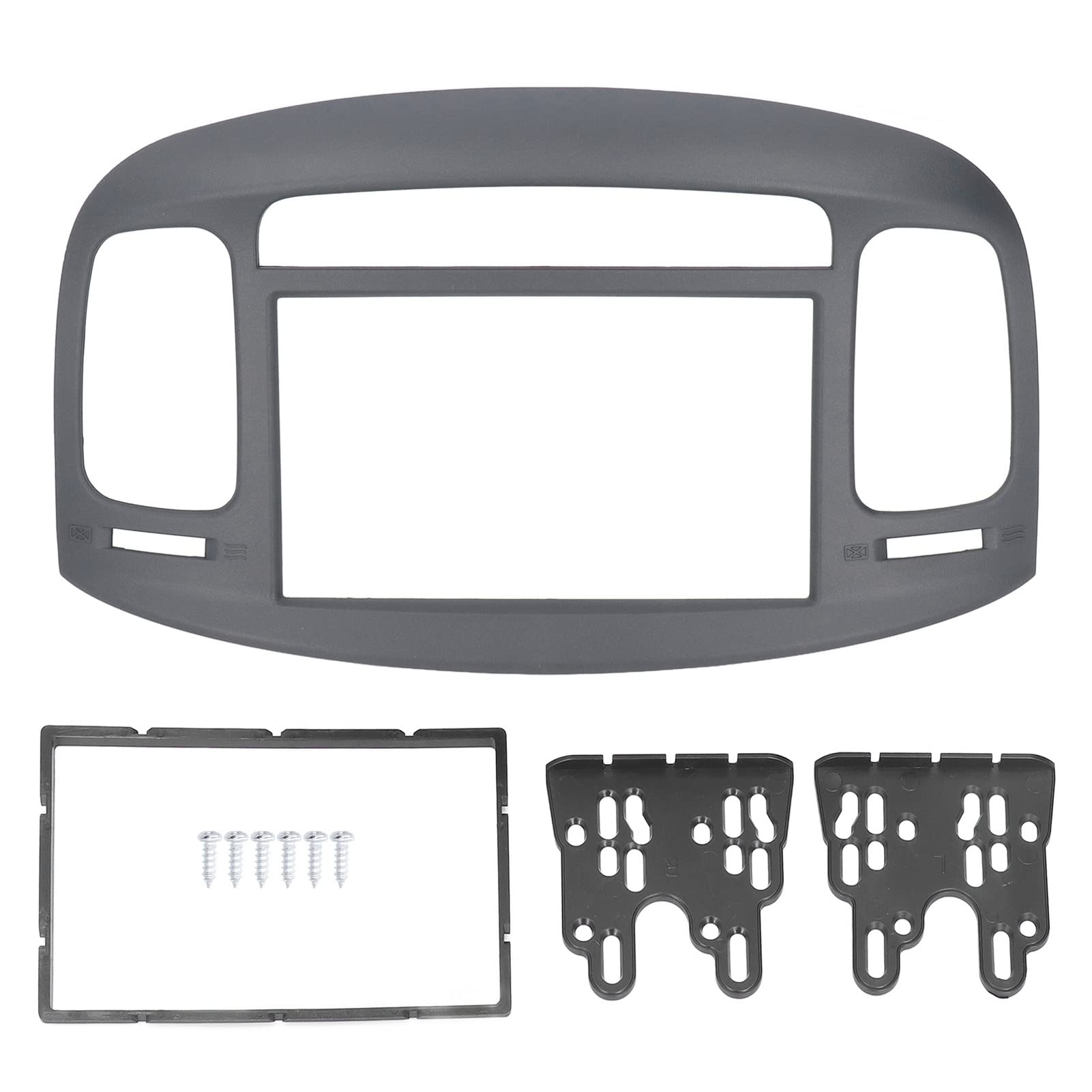 Acouto 2DIN ABS Car Stereo Radio Fascia Kit for Hyundai Accent 2009-2012 - Replacement Dash Bezel Panel for DVD/Radio Installation - Perfect for Car Audio Upgrades & Custom Installations