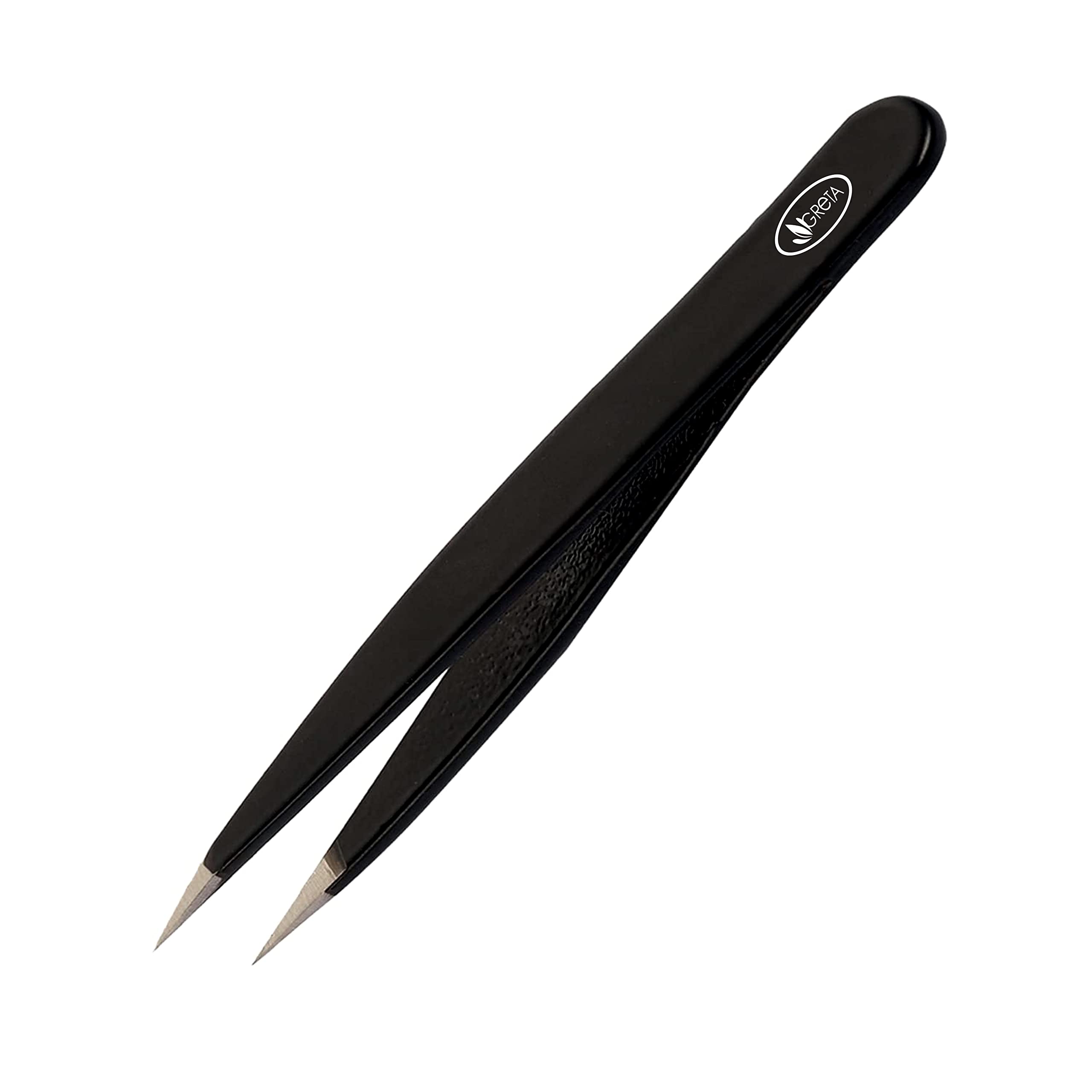 Premium False Eyelash Applicator Kit - Fish Tail Clip Tweezers for Easy Lash Application & Removal | Professional Fake Eyelash Extension Remover Tool Set (2-Piece Black) | Perfect for Salon, Home Use & Makeup Artists