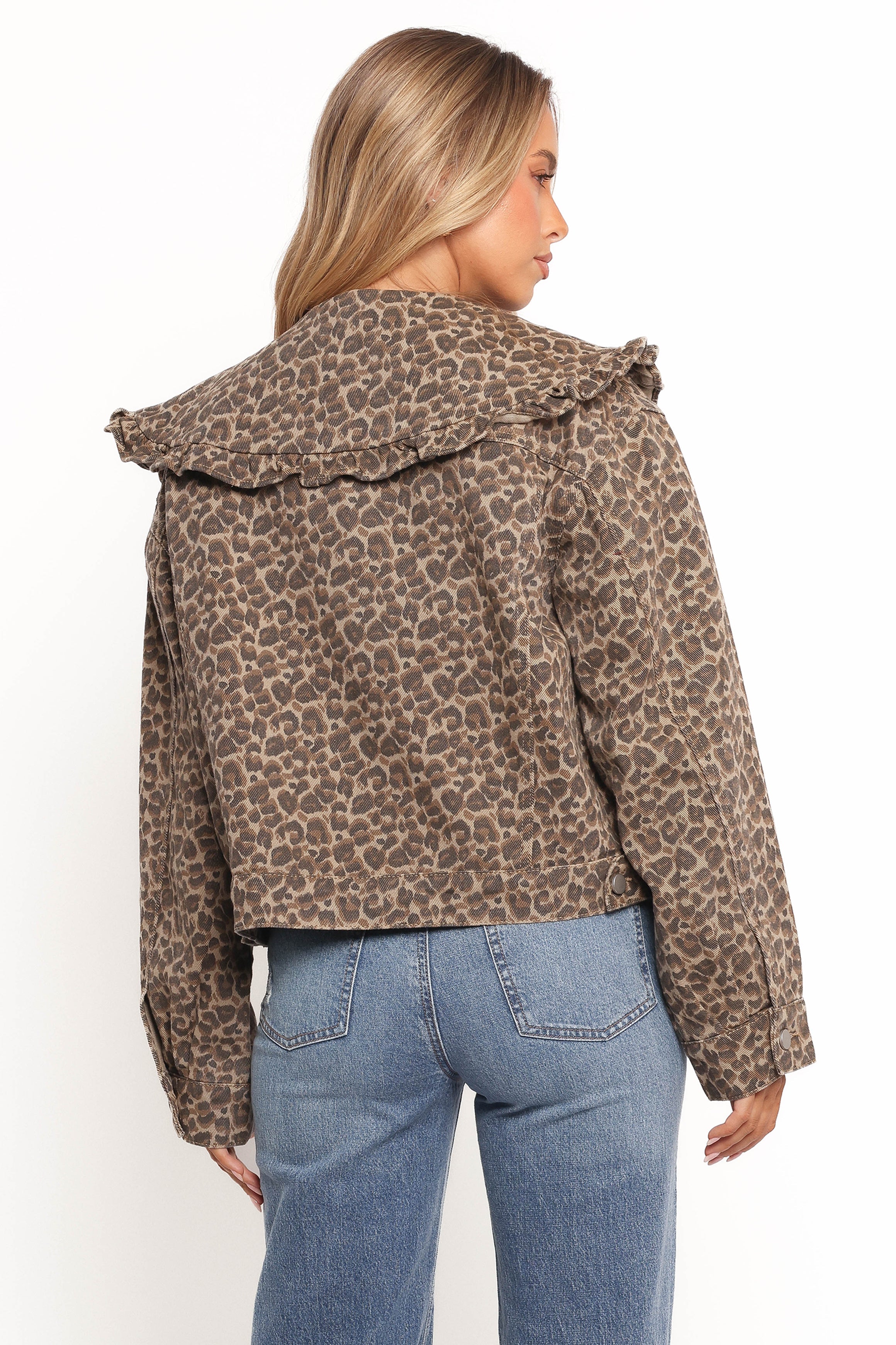 Jaelle Women's Faux Fur Leopard Print Jacket - Cozy Winter Outerwear for Casual Outings & Street Style Fashion