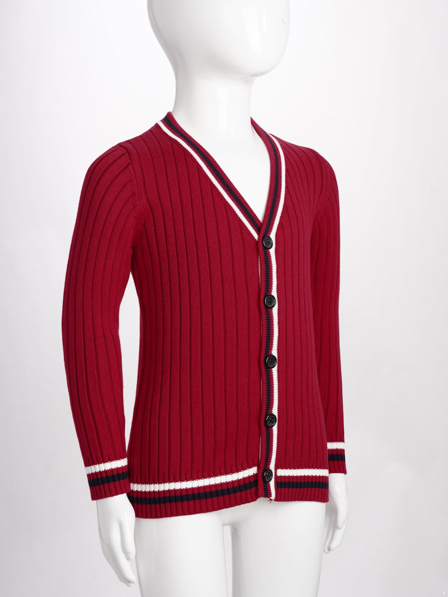 Boys School Uniform Cardigan - V Neck Knit Sweater for Kids | School & Casual Wear